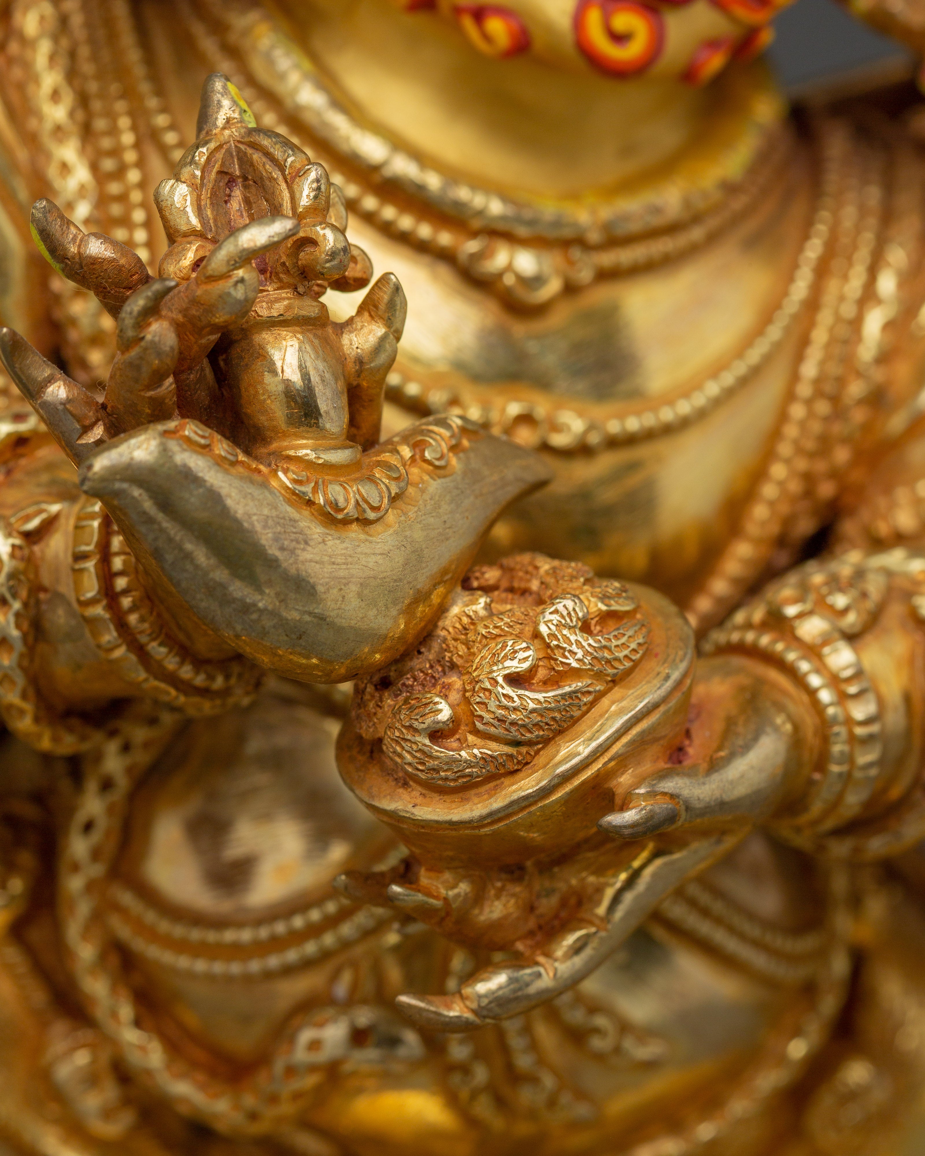 Tibetan Six Armed Mahakala Statue | Wrathful Vajrayana Deity