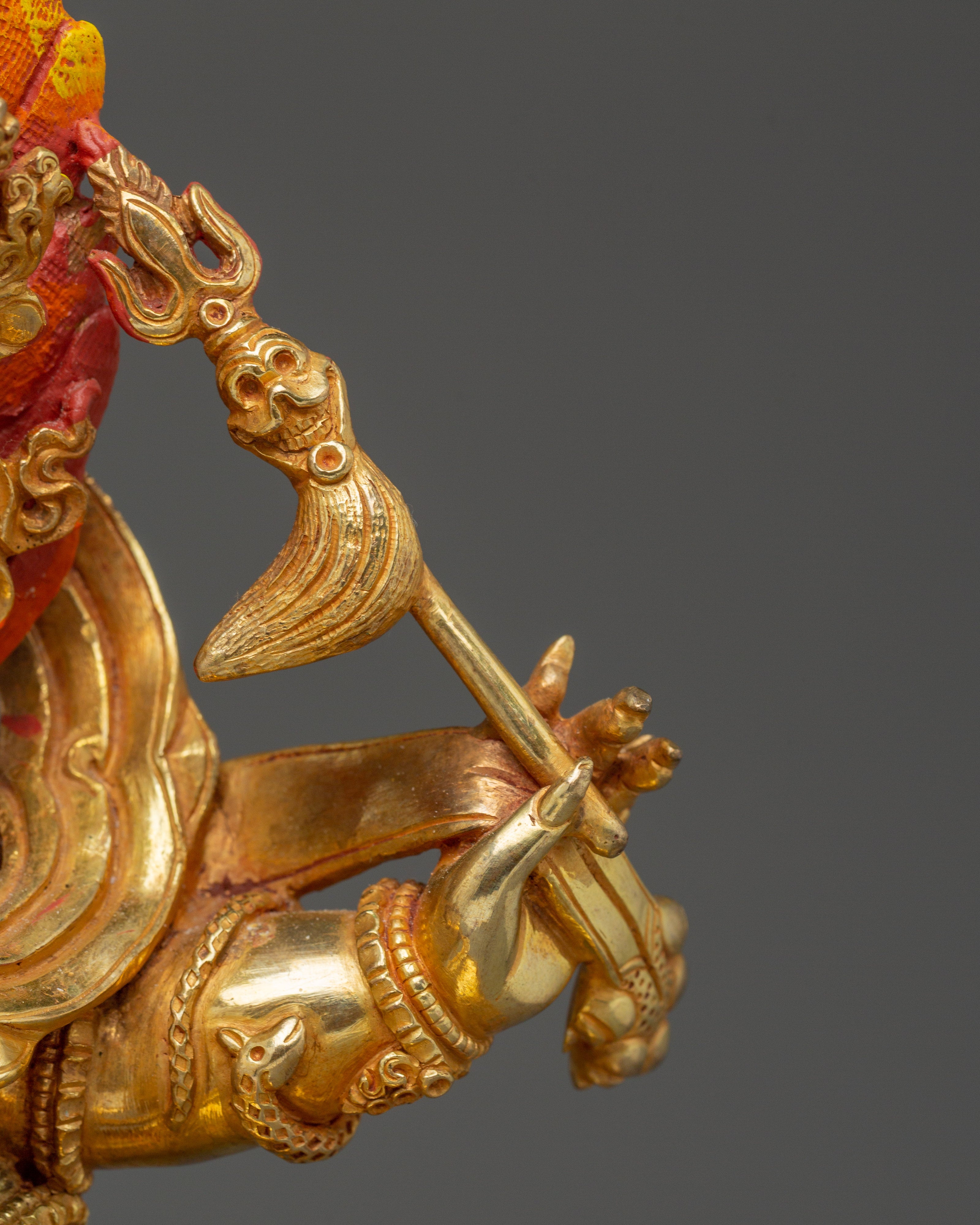 Tibetan Six Armed Mahakala Statue | Wrathful Vajrayana Deity