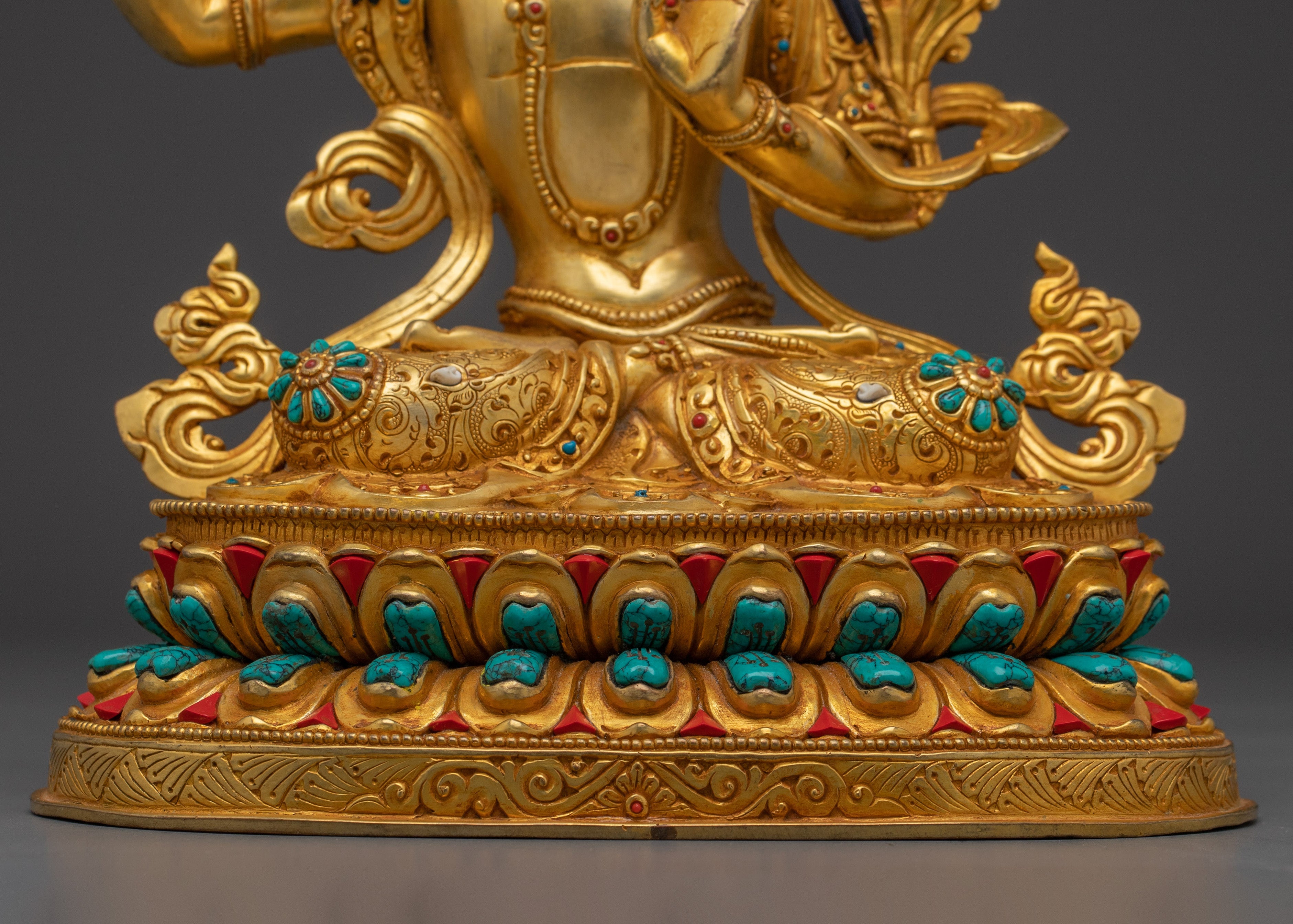 Manjushri, Sword of Wisdom Icon | Handcrafted Nepali Artwork