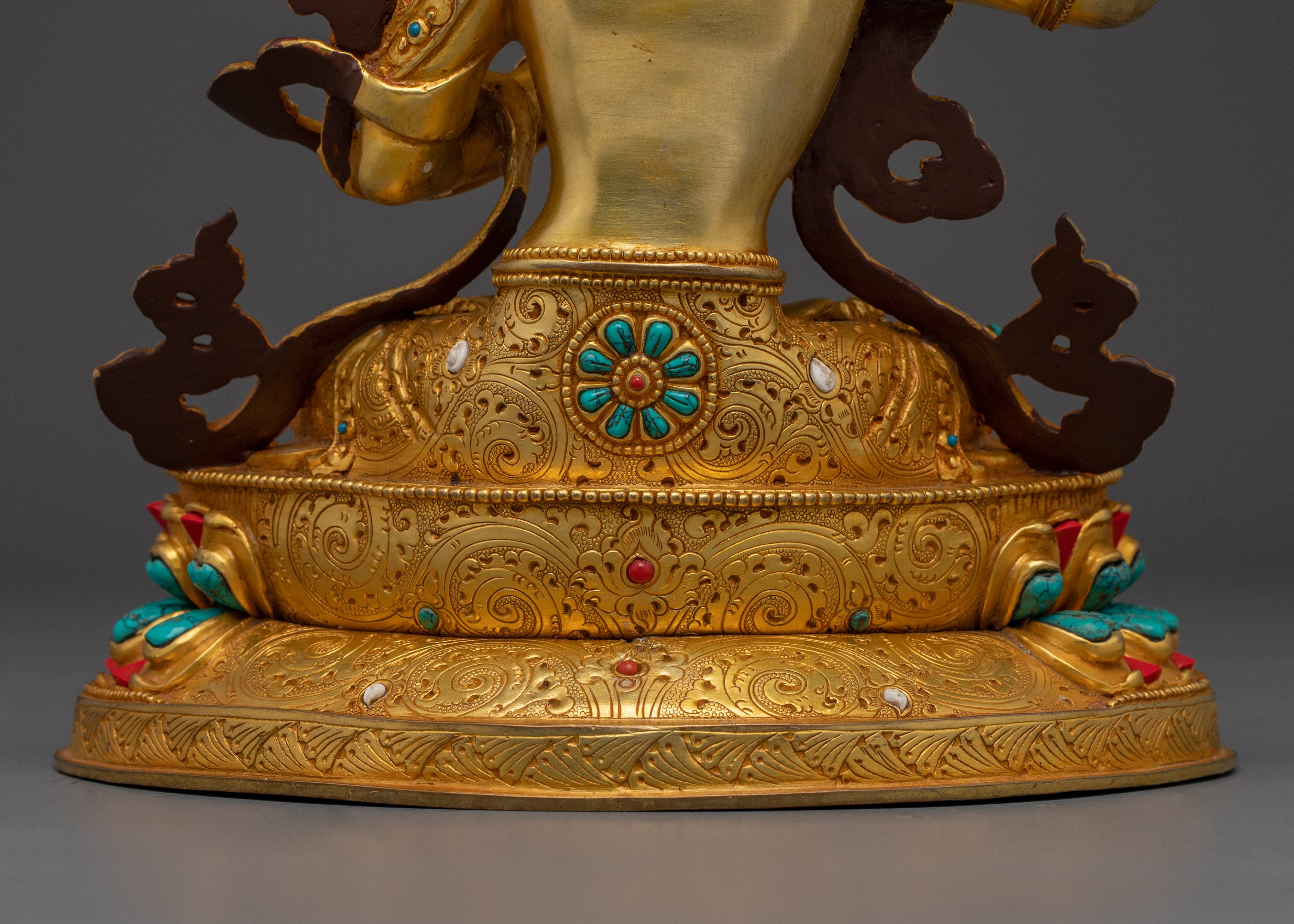 Manjushri, Sword of Wisdom Icon | Handcrafted Nepali Artwork