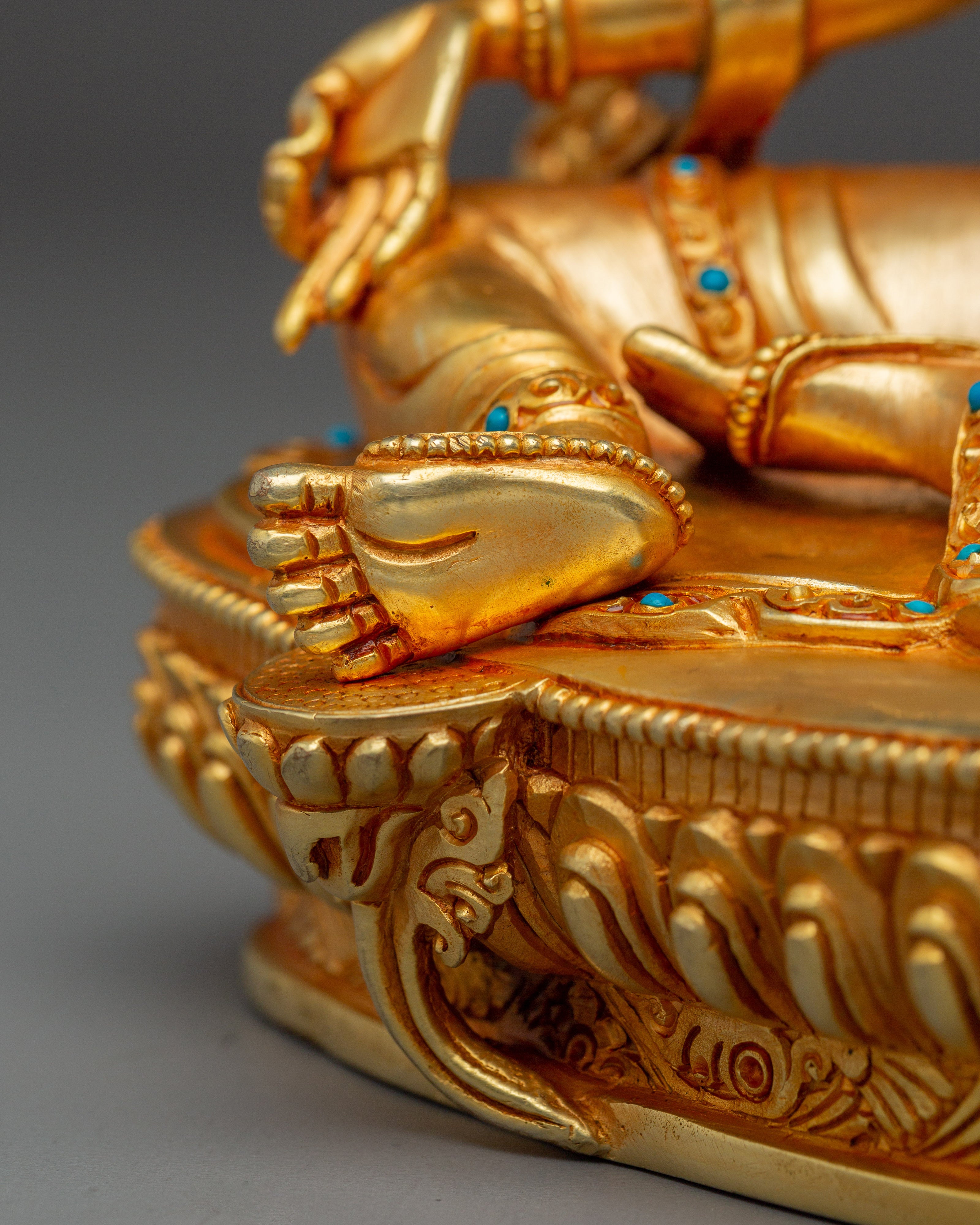 Goddess Golden Green Tara Artwork | Enlightened Tara