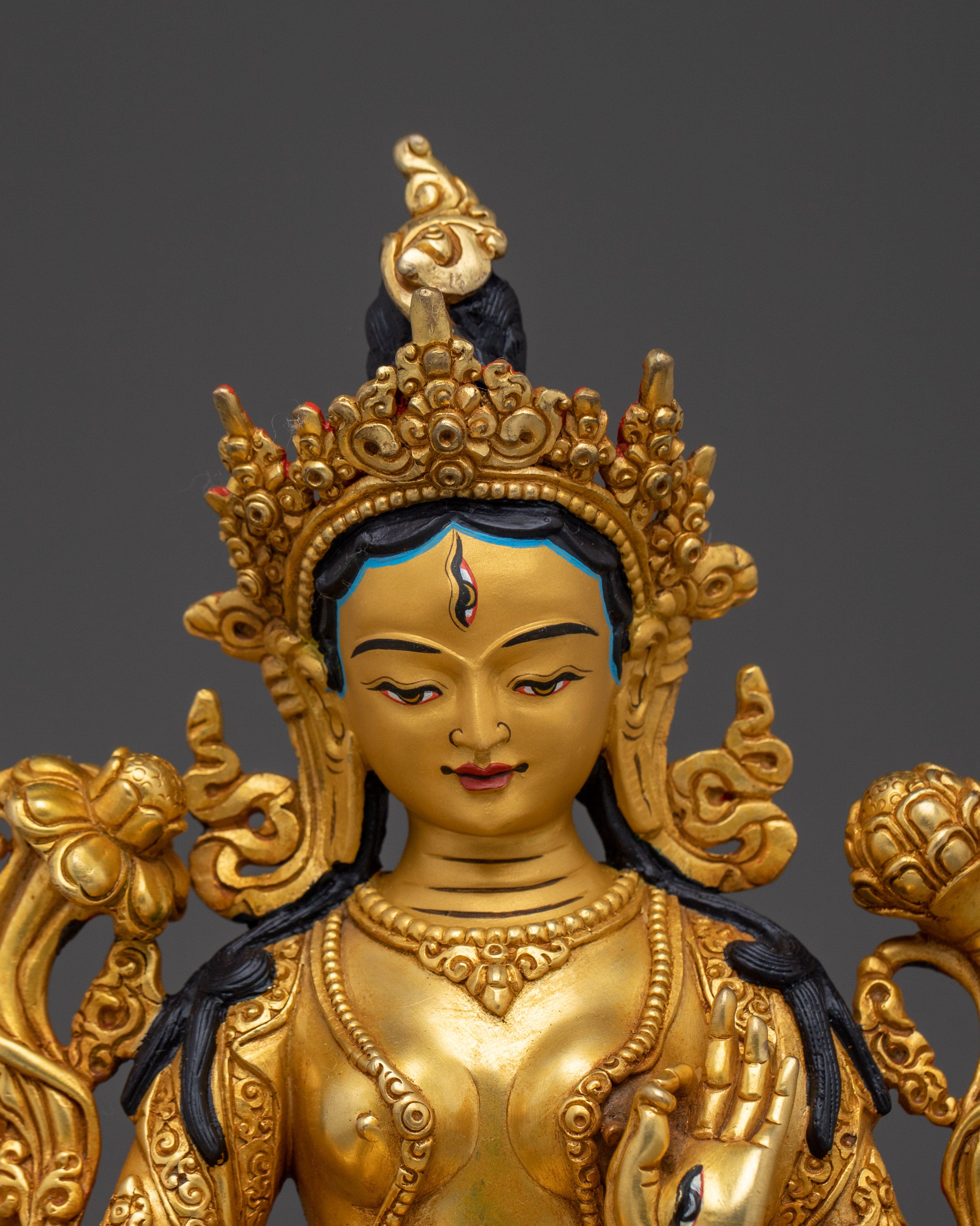 Longevity Deity White Tara | Tibetan Buddhist Figure for Spiritual Growth
