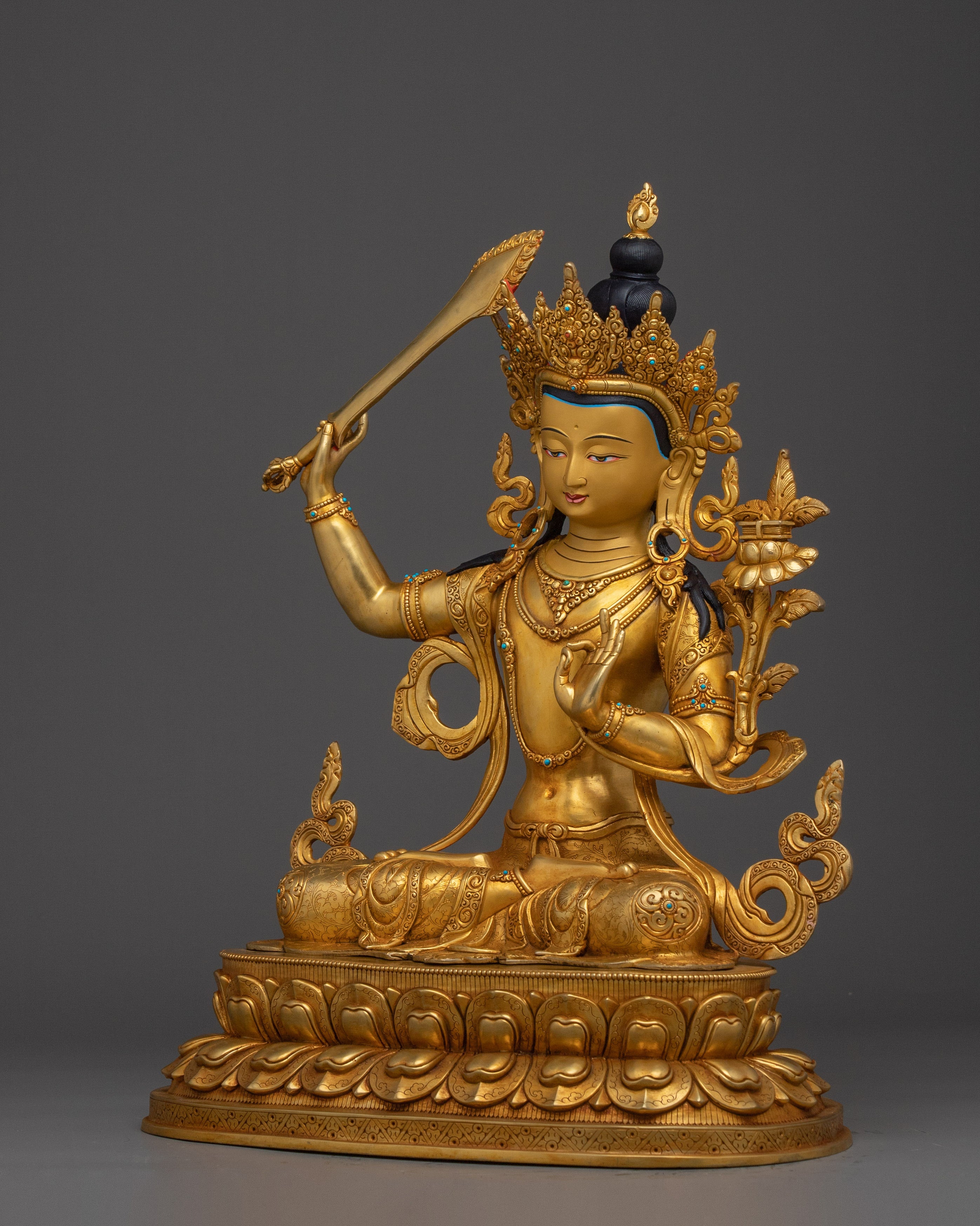 Manjushri, Vajrayana Wisdom Figure | Peaceful Guardian for Study and Meditation
