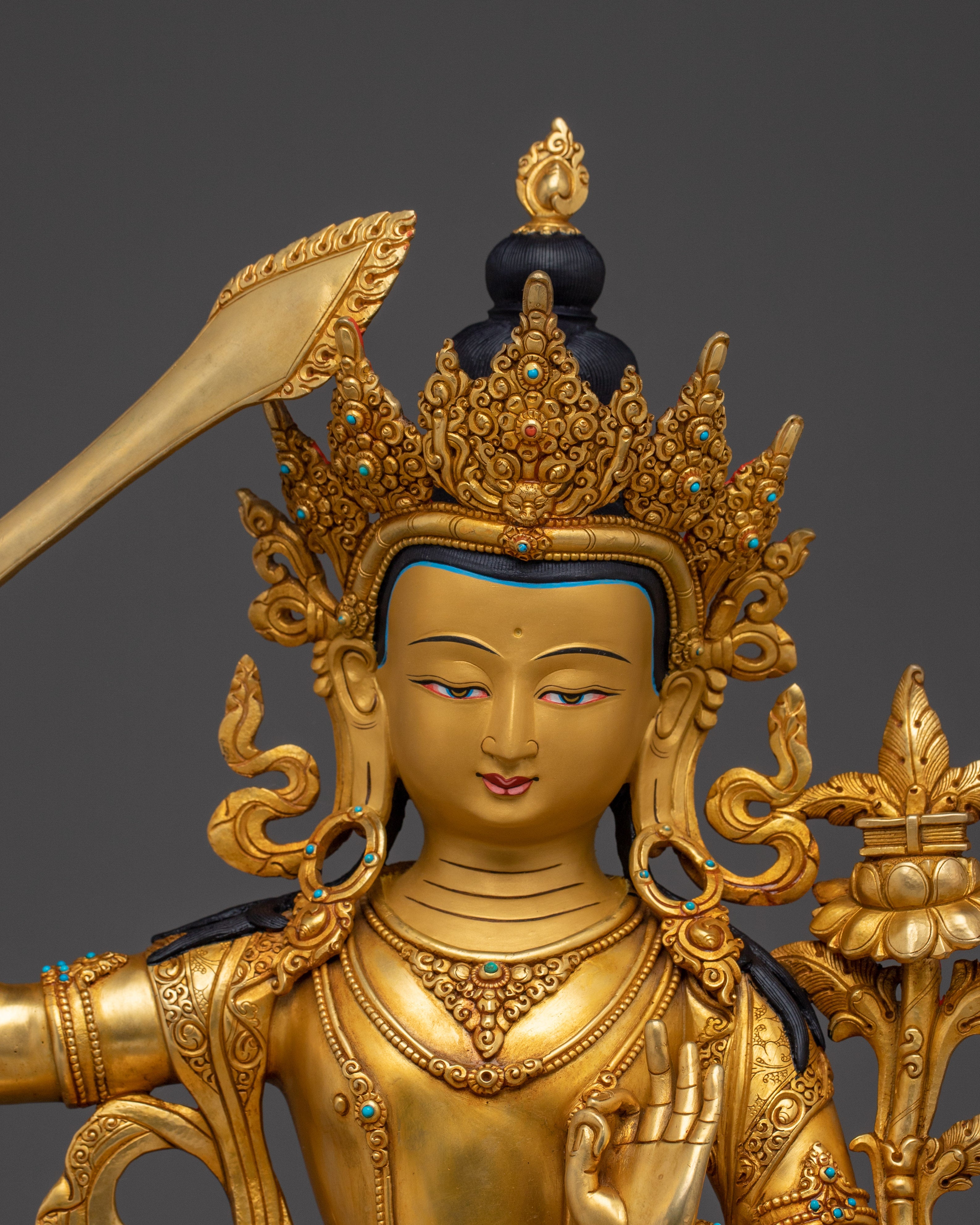 Manjushri, Vajrayana Wisdom Figure | Peaceful Guardian for Study and Meditation