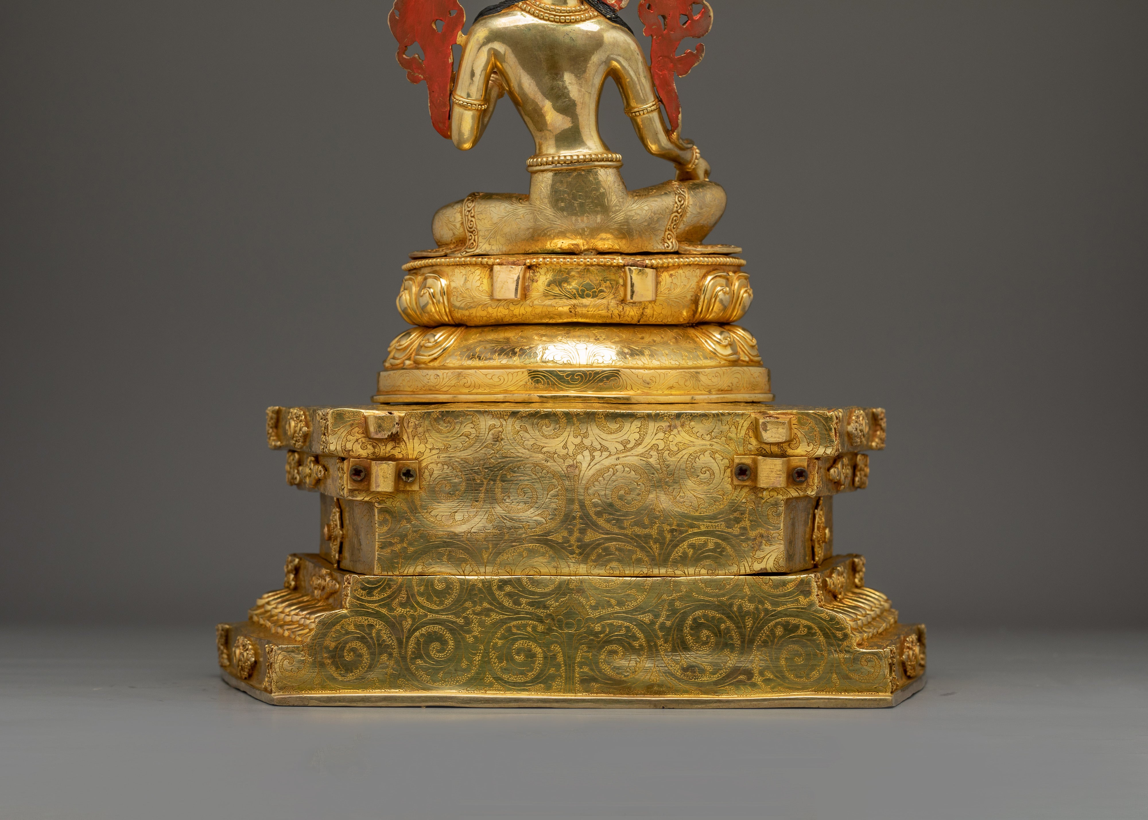 Green Tara Statue on Throne | Mother of All Buddhas