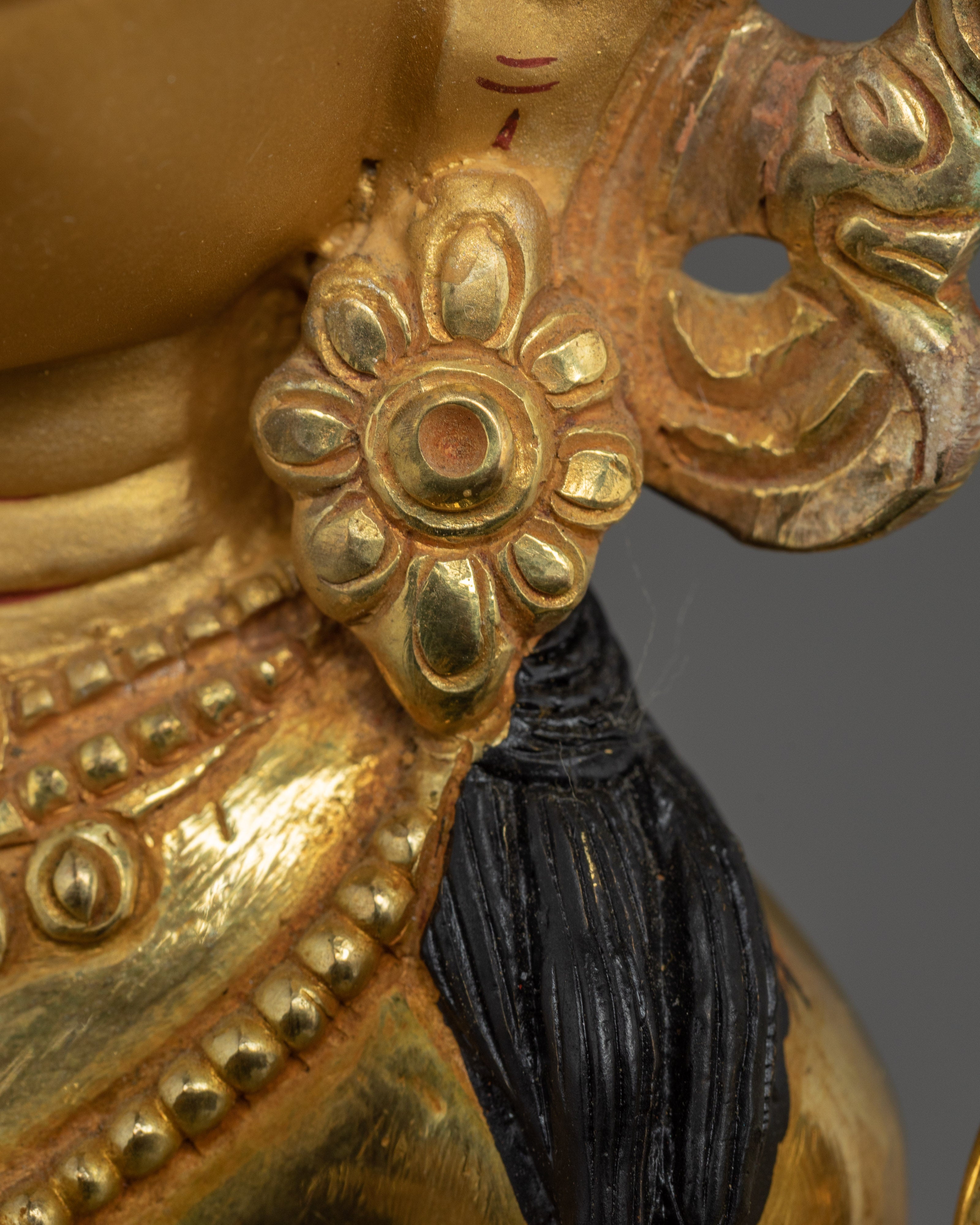 Green Tara Statue on Throne | Mother of All Buddhas