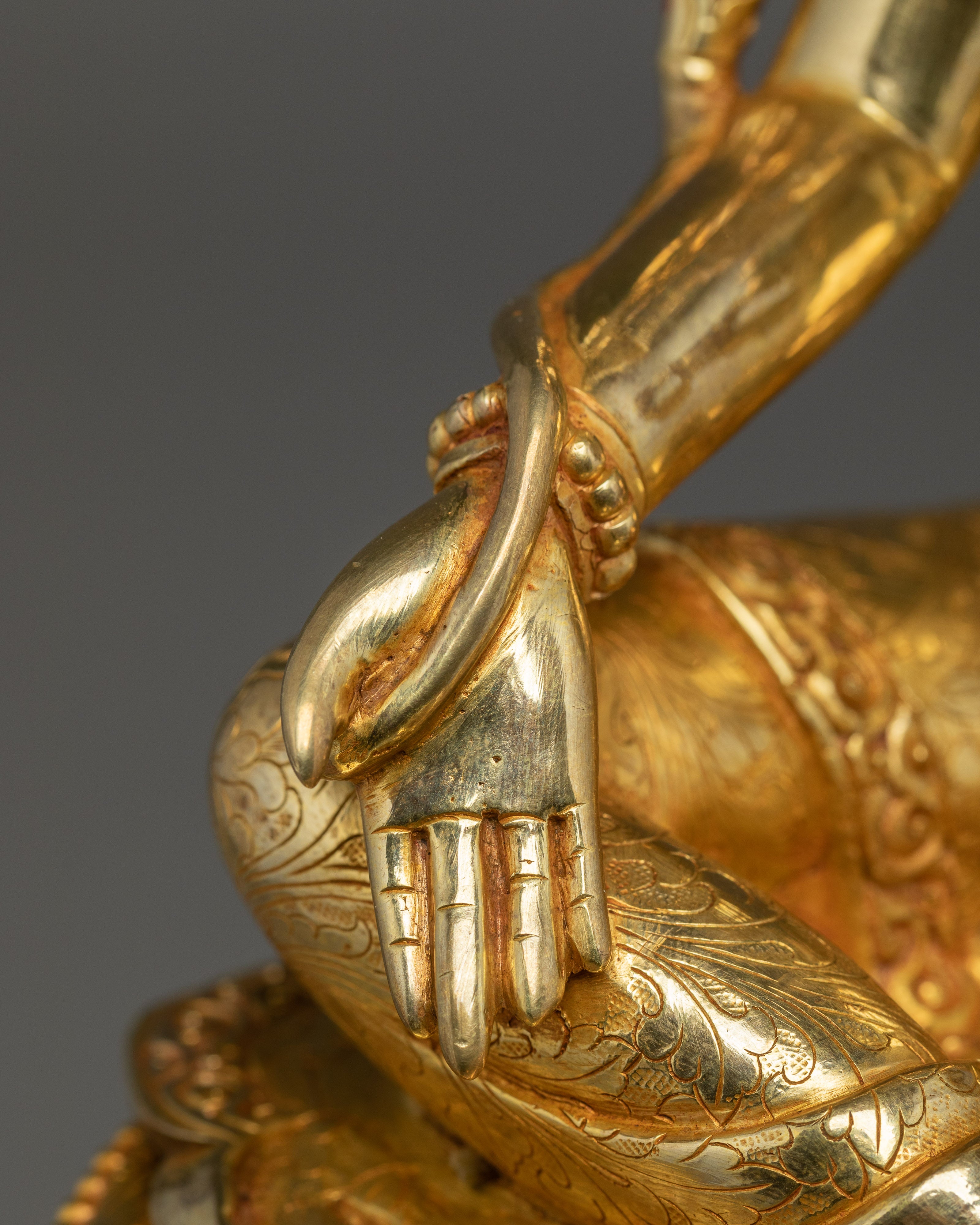 Green Tara Statue on Throne | Mother of All Buddhas