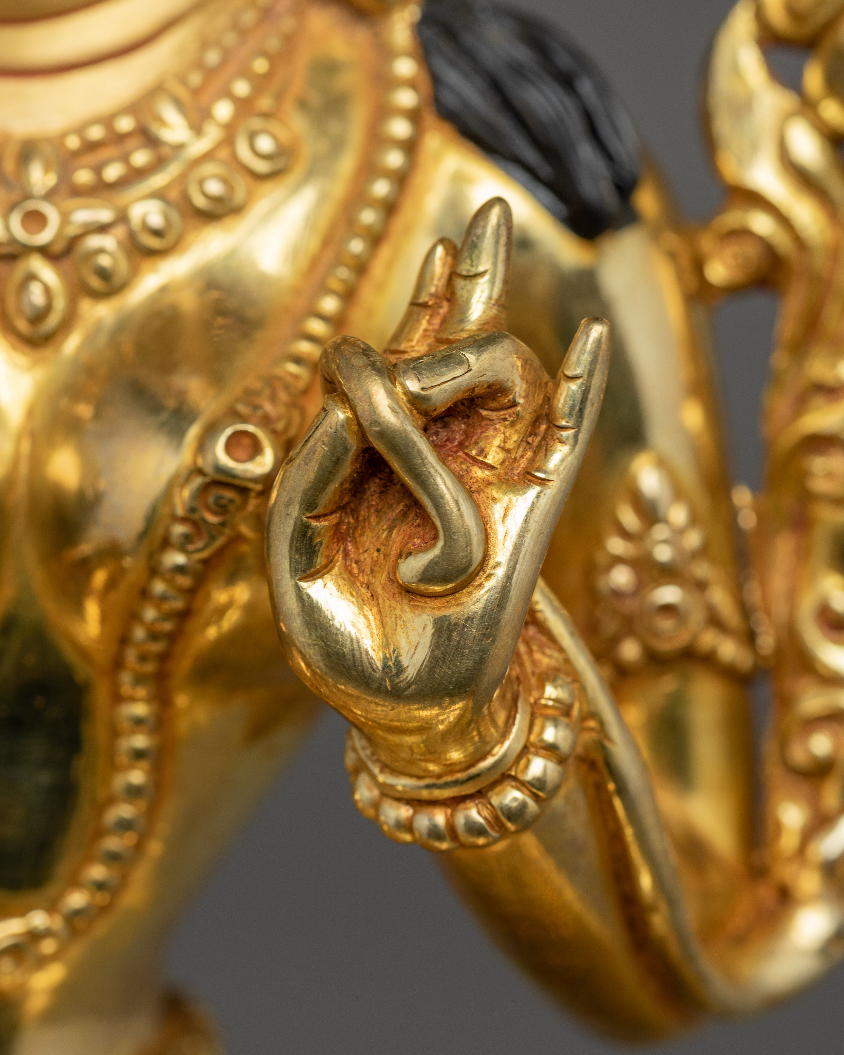 Green Tara Statue on Throne | Mother of All Buddhas