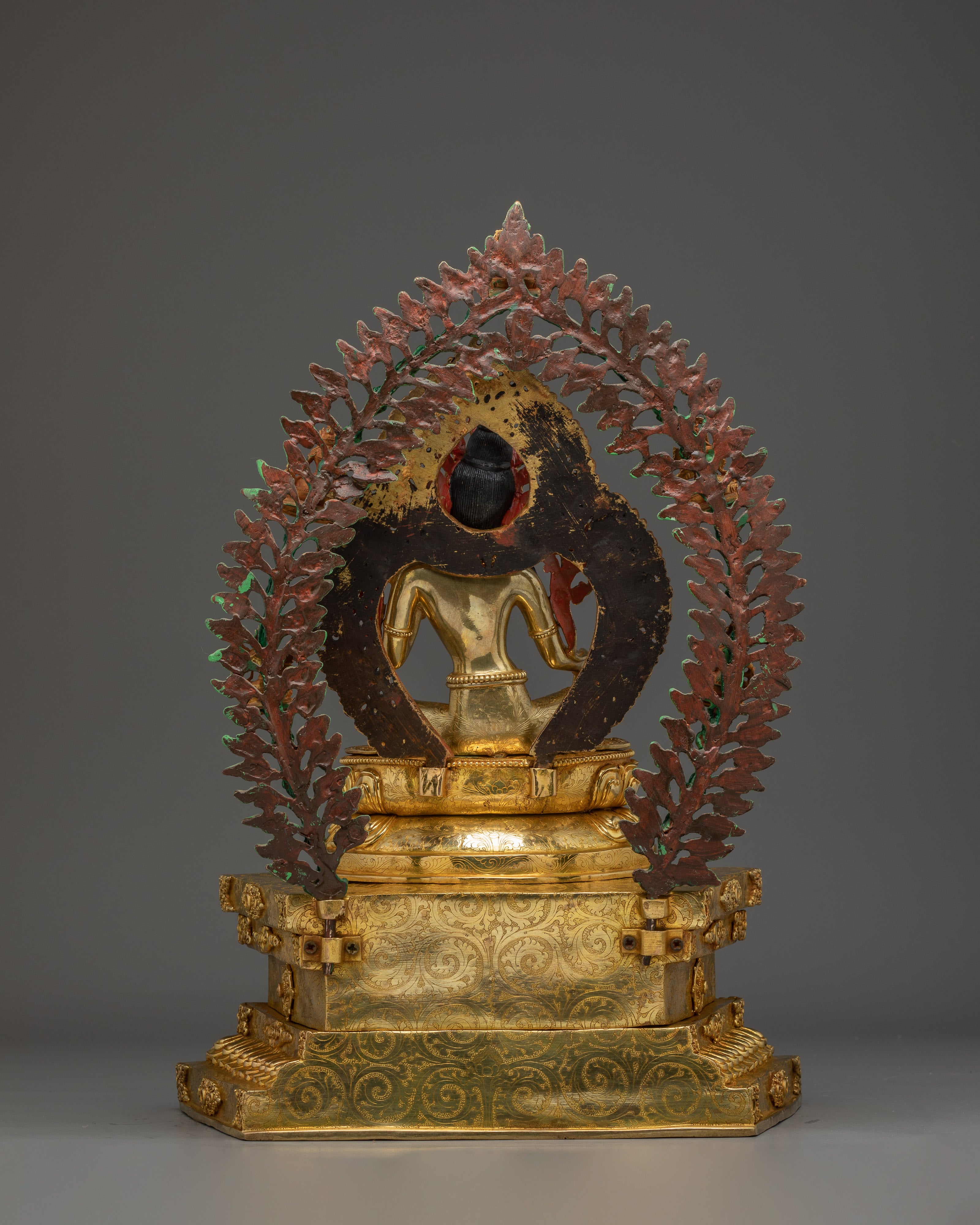 Green Tara Statue on Throne | Mother of All Buddhas