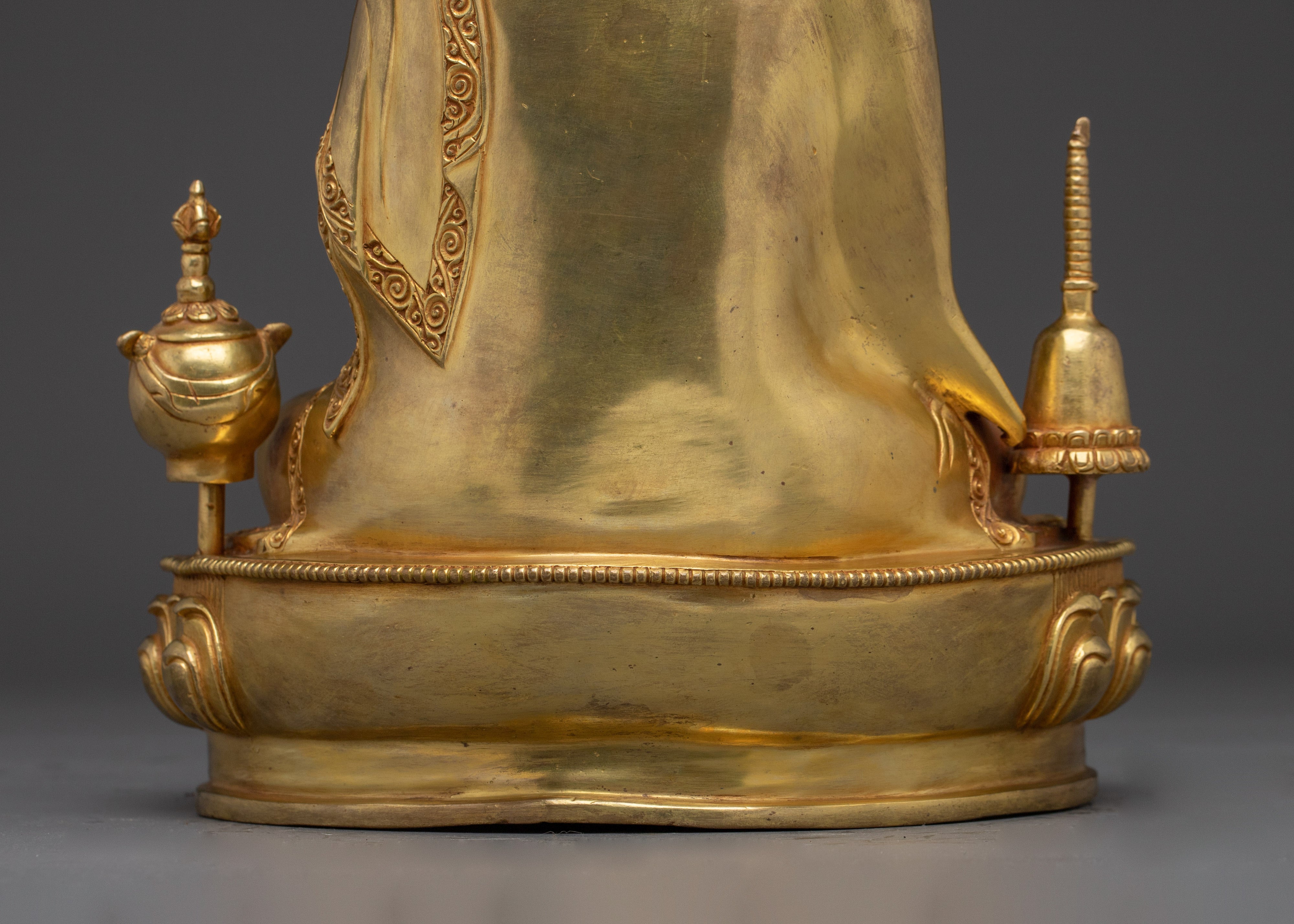 Vajrayana Teacher Atisa | Gold Gilded Icon for Meditation