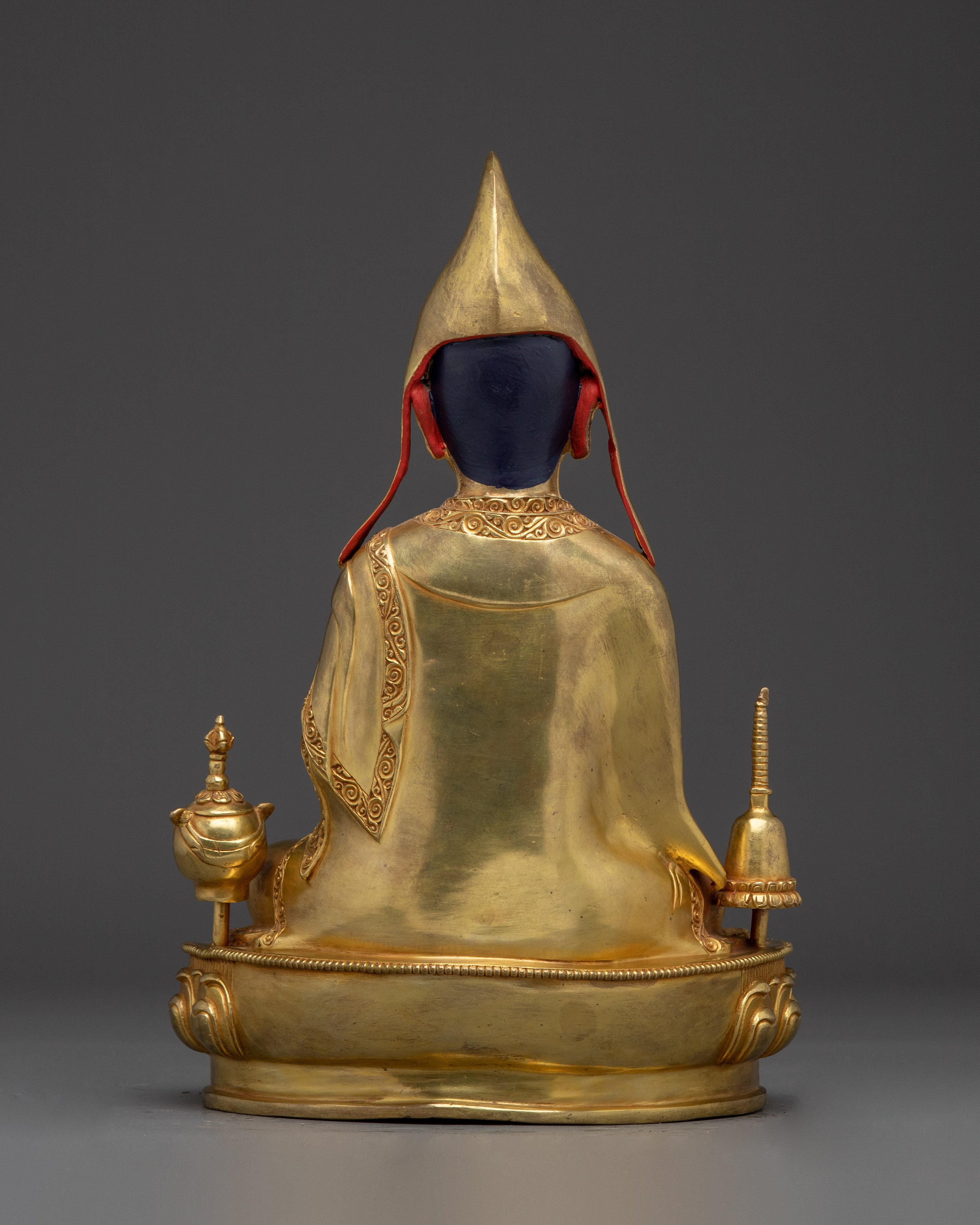 Vajrayana Teacher Atisa | Gold Gilded Icon for Meditation