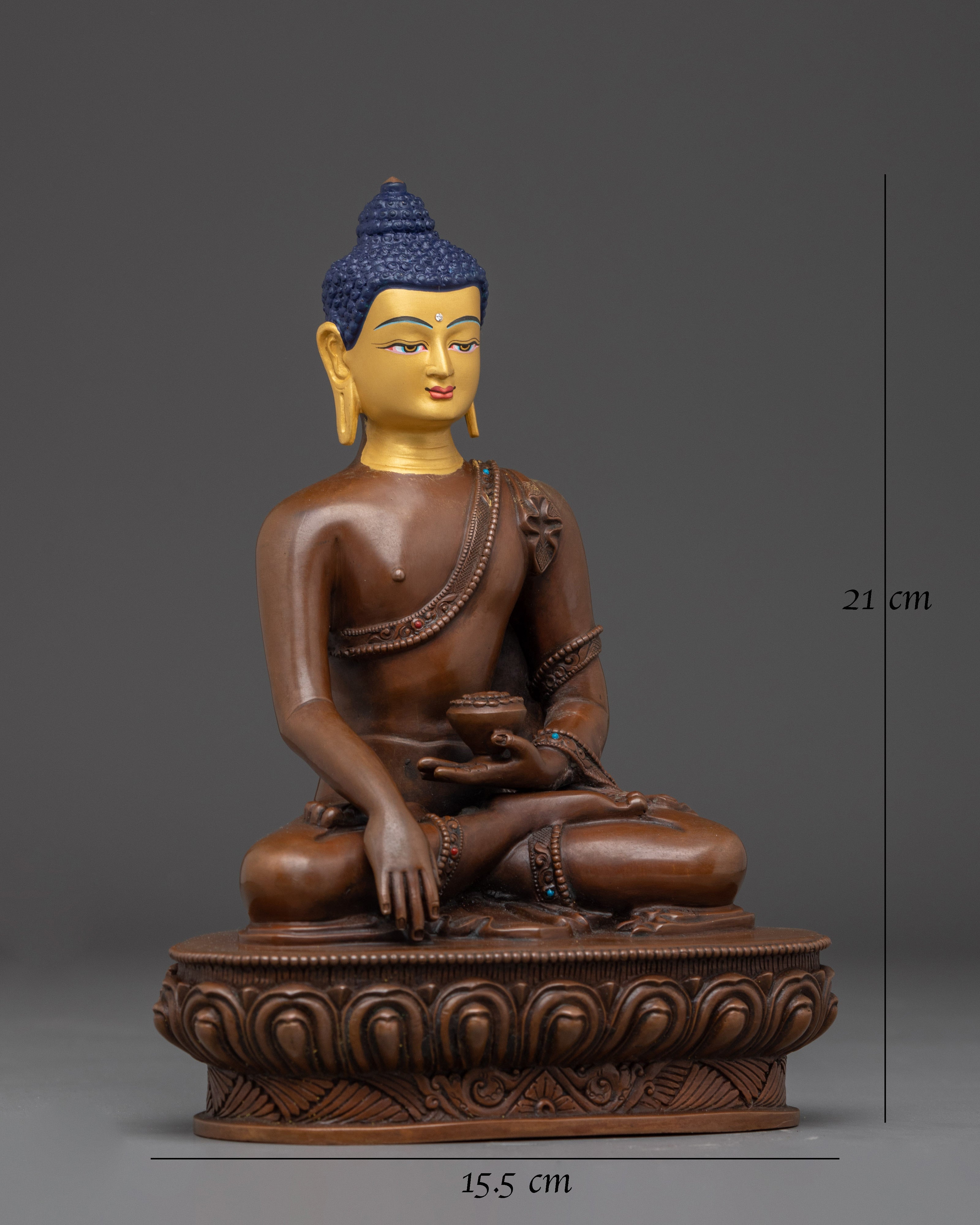 Shakyamuni Buddha with Gold-Painted Face