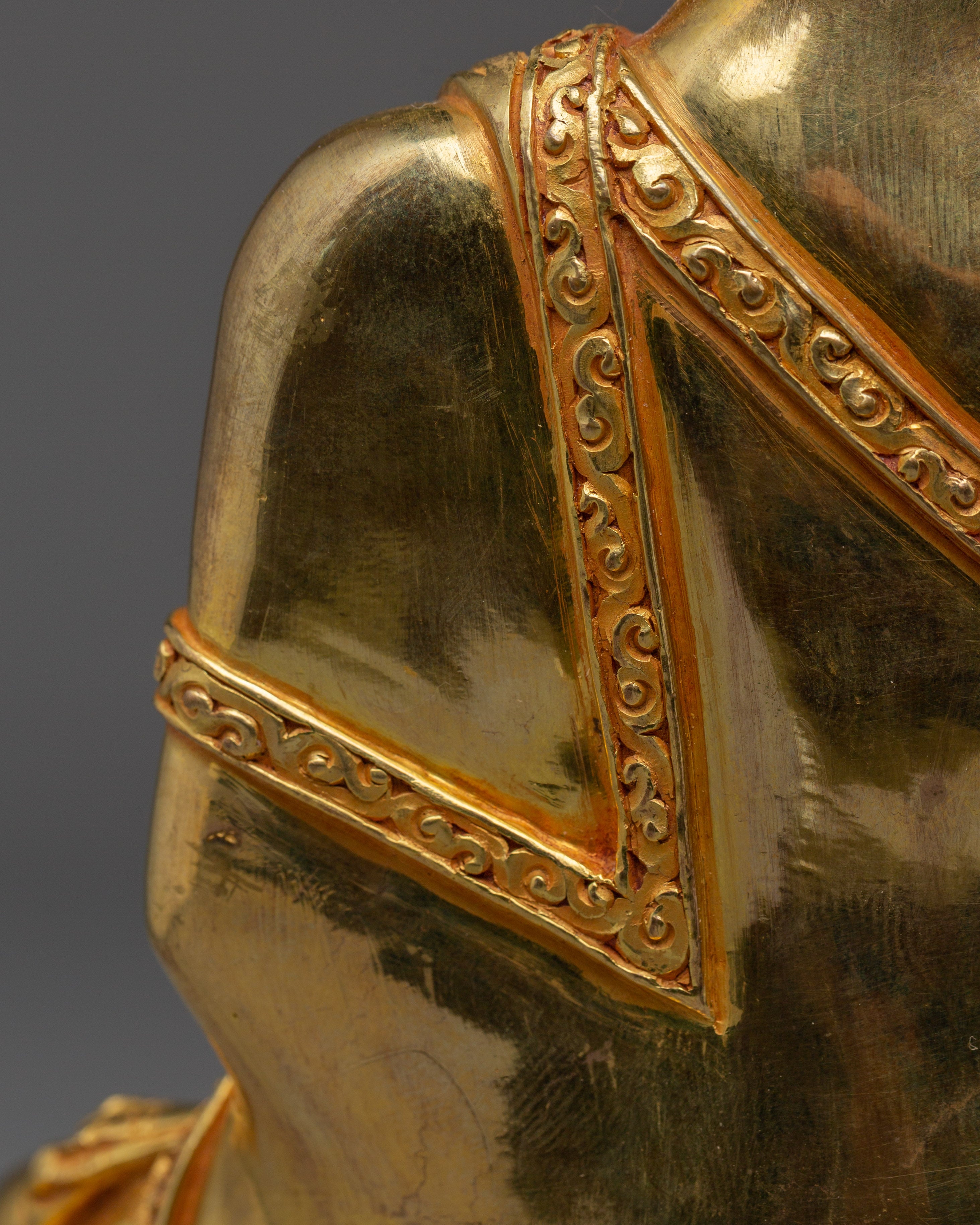 Shakyamuni Buddha, Himalayan Spiritual Guide | Gold Gilded Statue