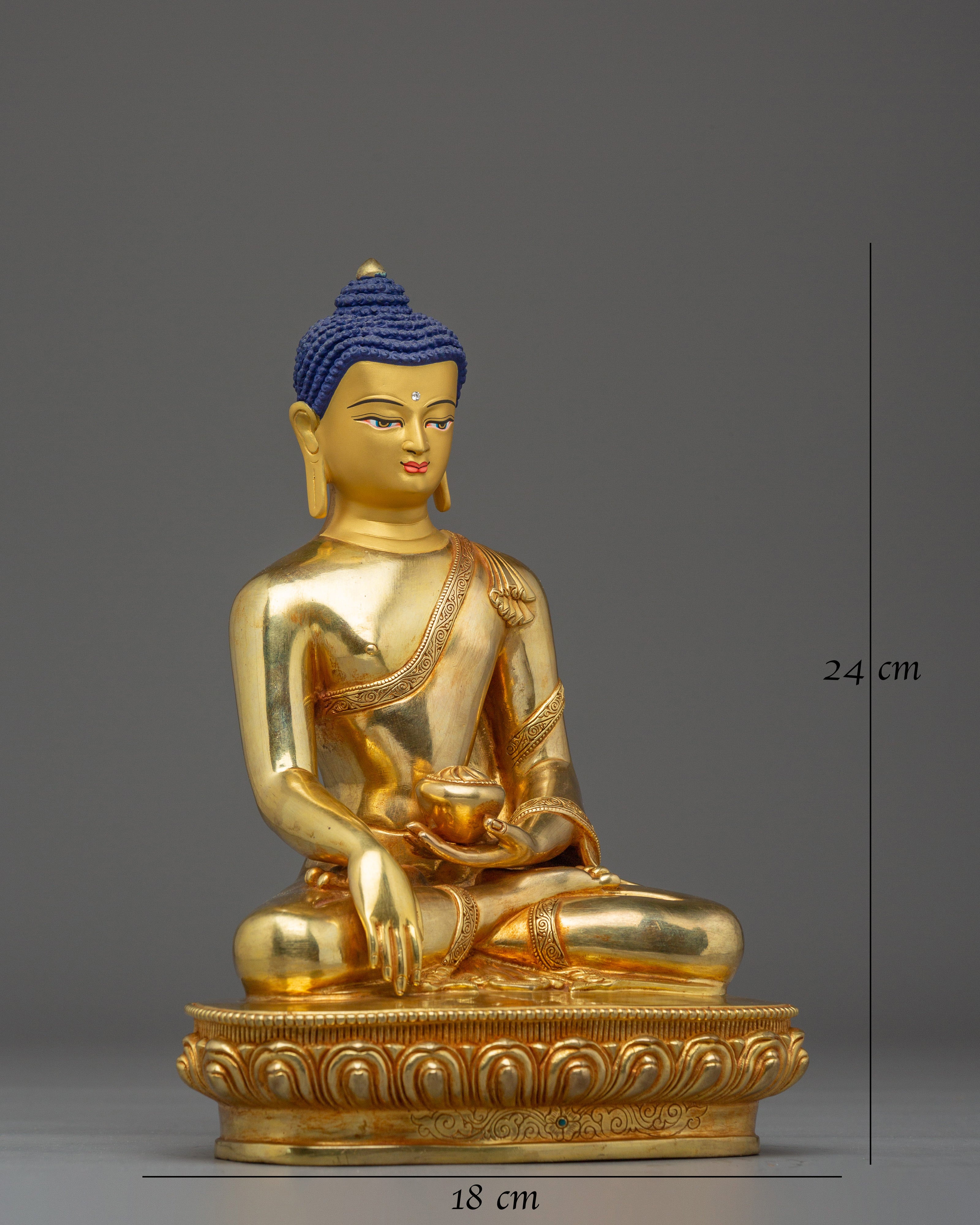 Golden Shakyamuni Buddha Statue: Dharma Decor