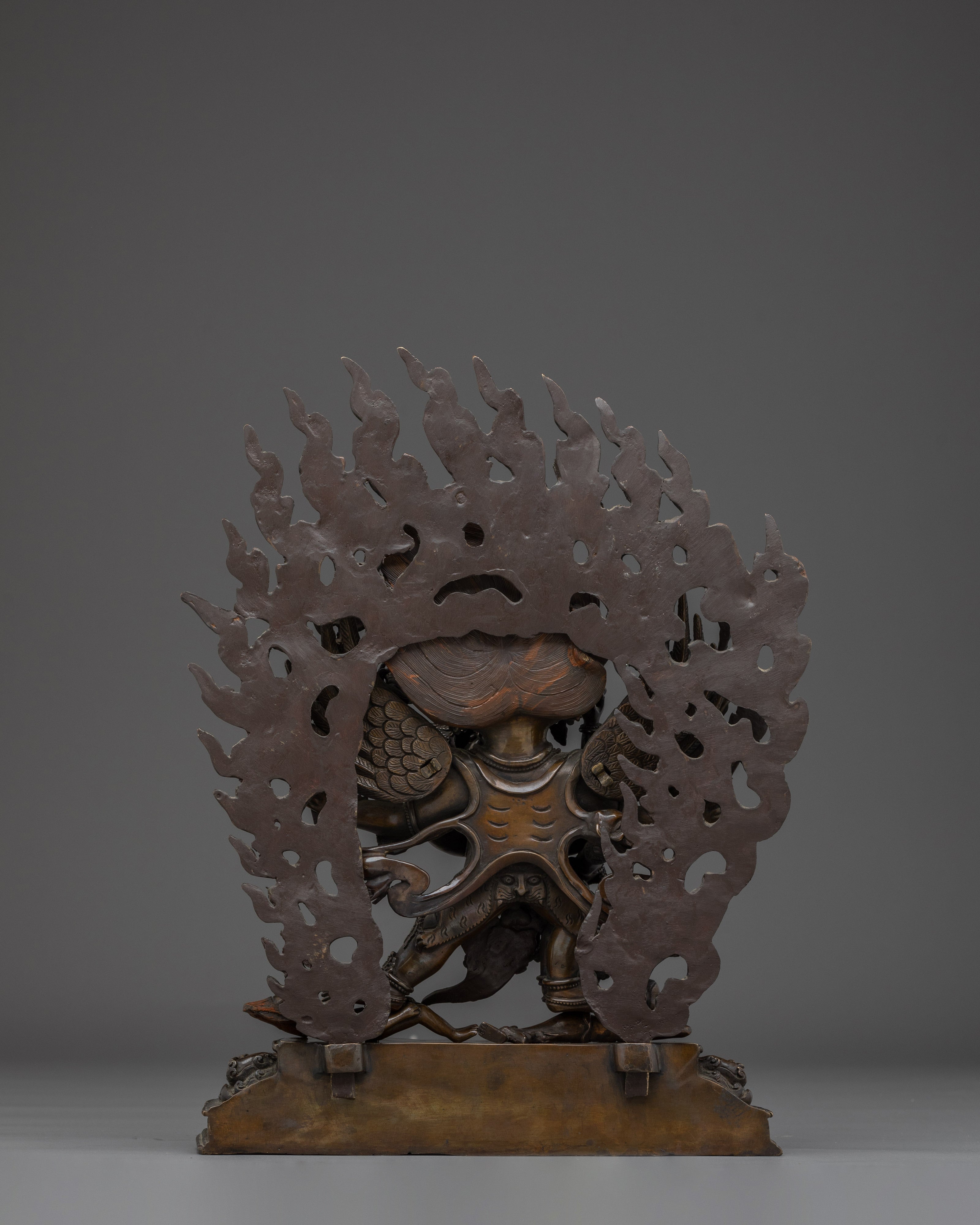 Hayagriva Oxidized Copper Statue | Symbol of Power and Protection