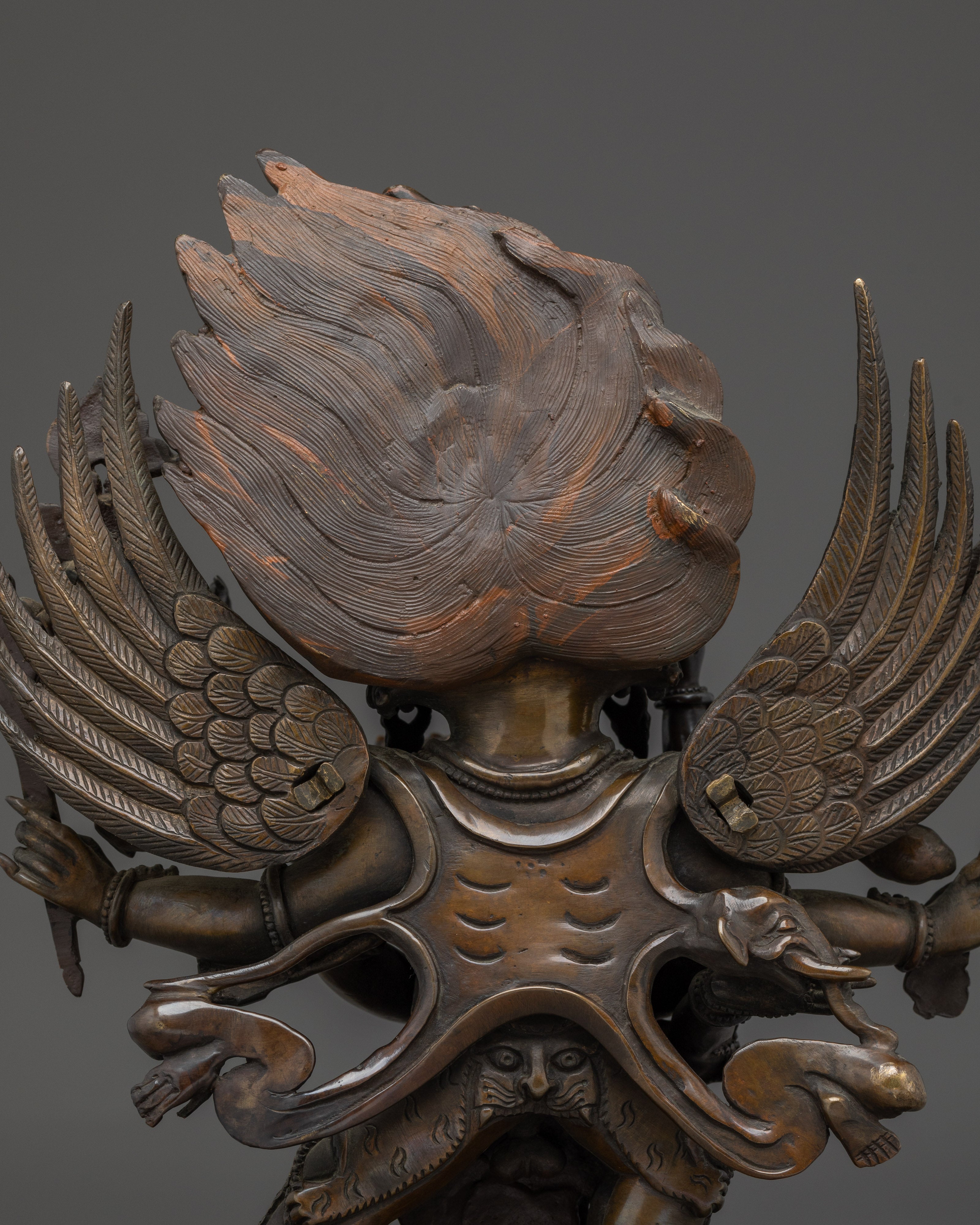 Hayagriva Oxidized Copper Statue | Symbol of Power and Protection