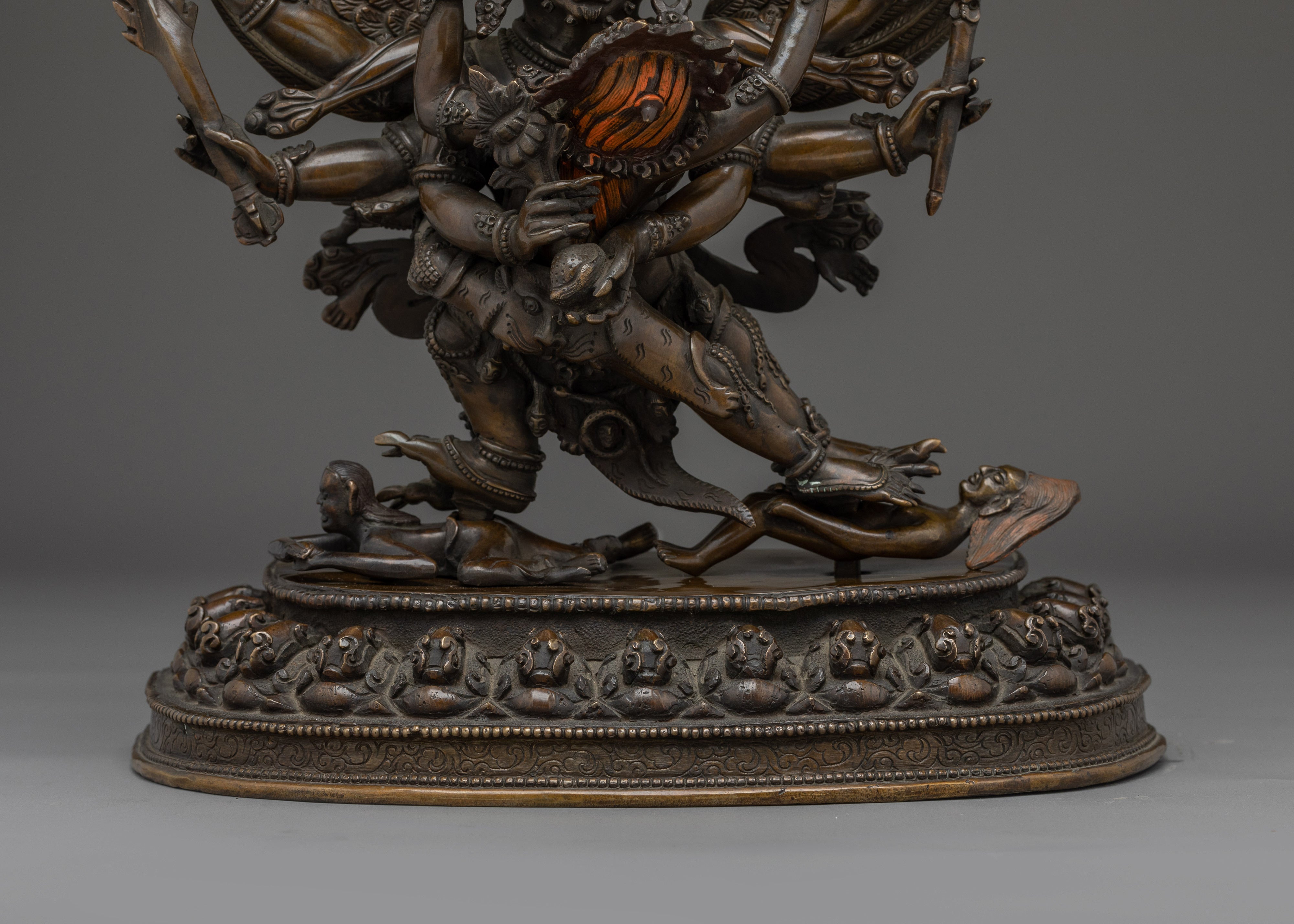 Hayagriva Oxidized Copper Statue | Symbol of Power and Protection