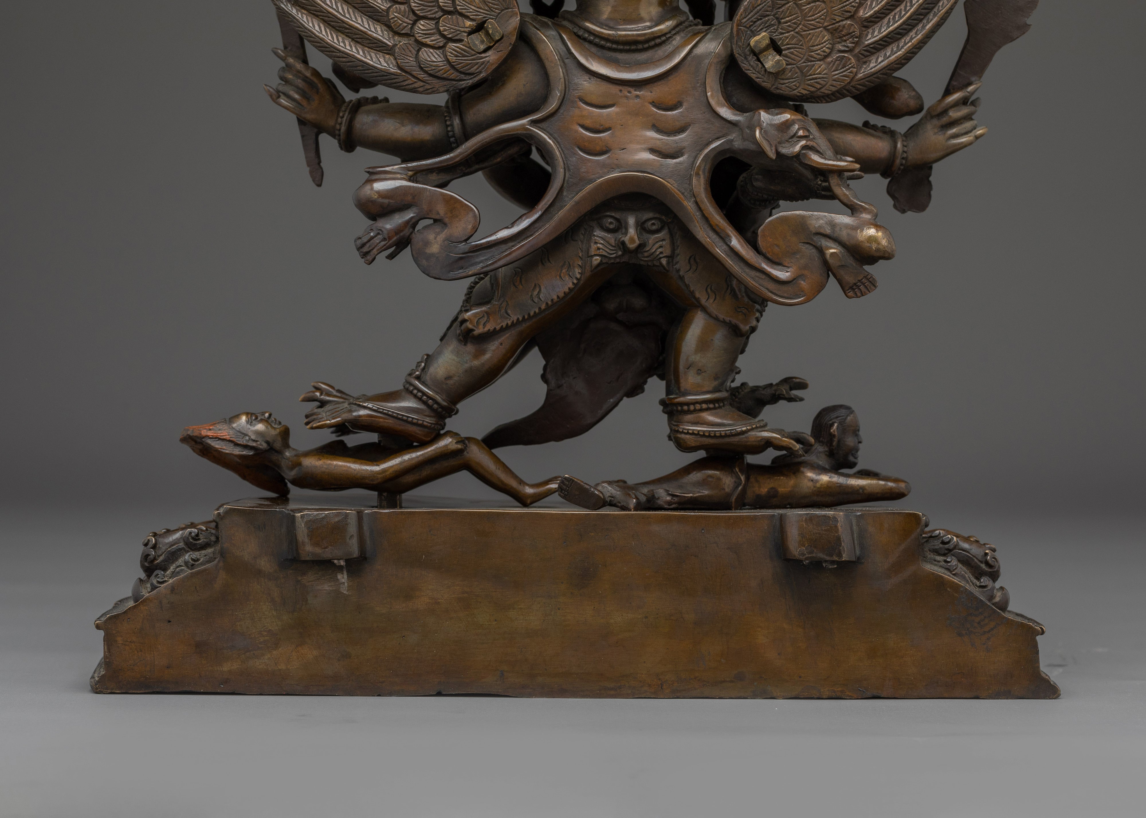 Hayagriva Oxidized Copper Statue | Symbol of Power and Protection