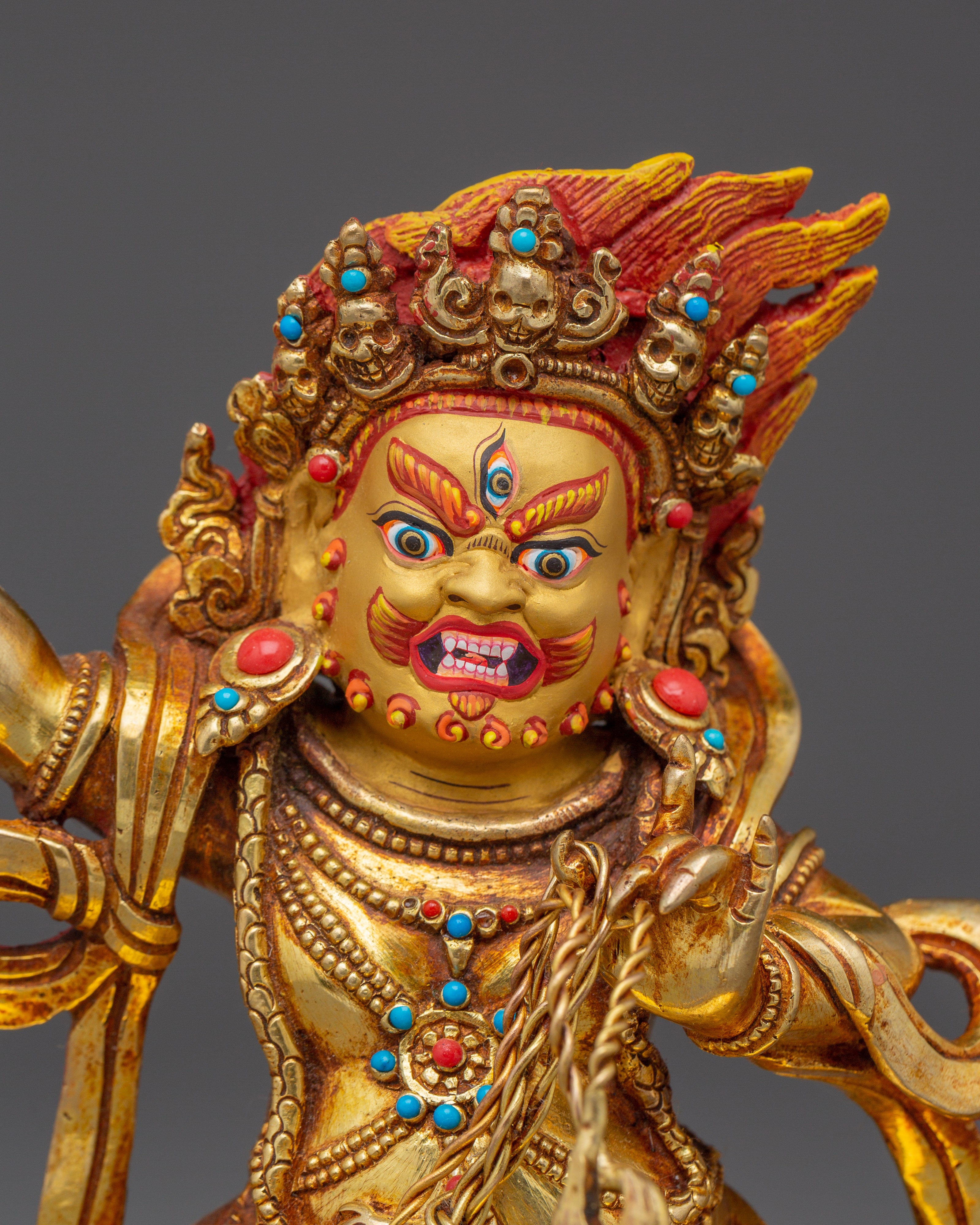 Tantric Protector Vajrapani | Handcrafted Nepali Icon
