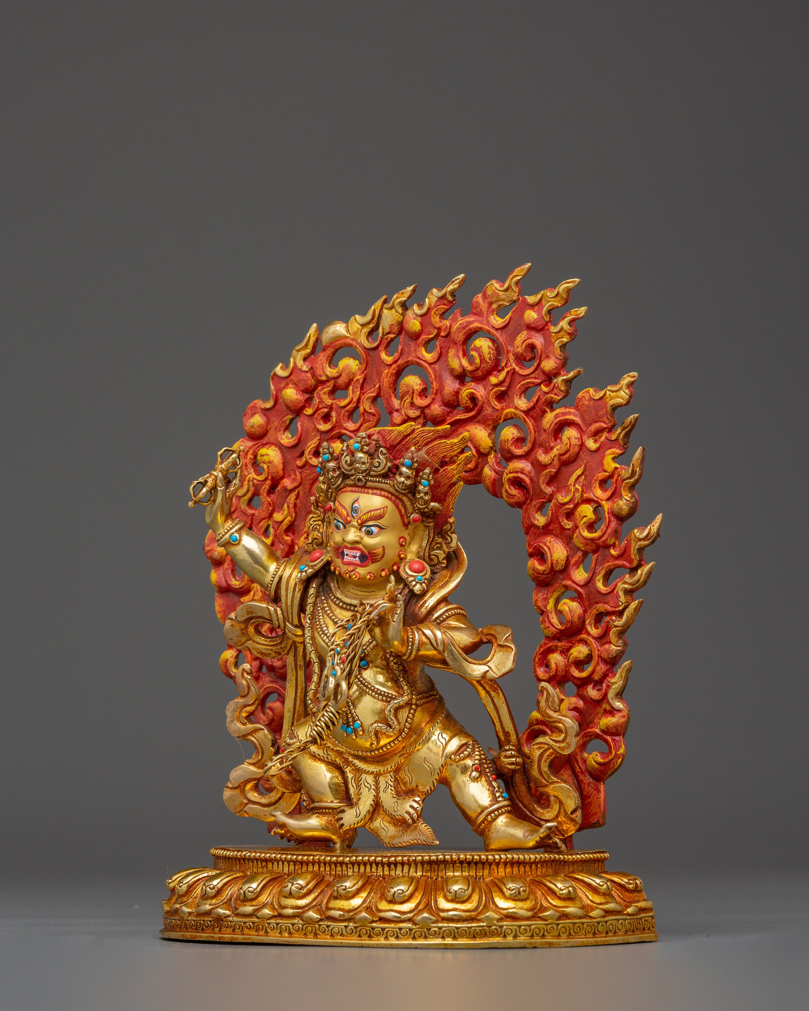 Tantric Protector Vajrapani | Handcrafted Nepali Icon
