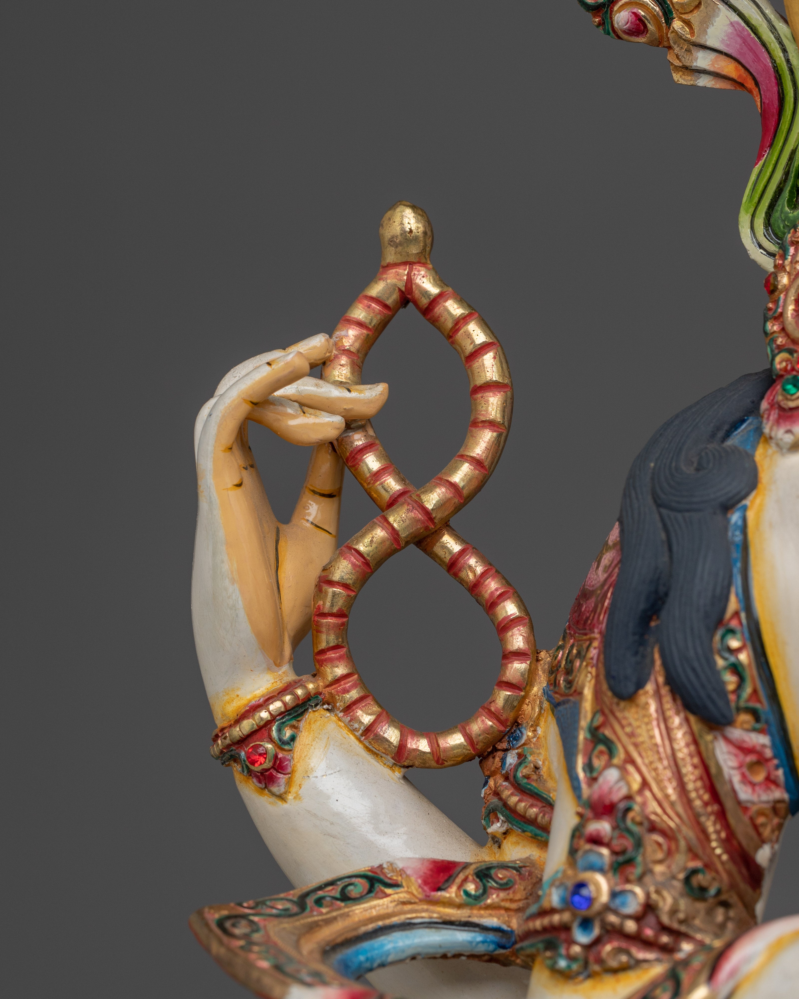 Tibetan Chenrezig Icon | Handcrafted Nepali Artwork