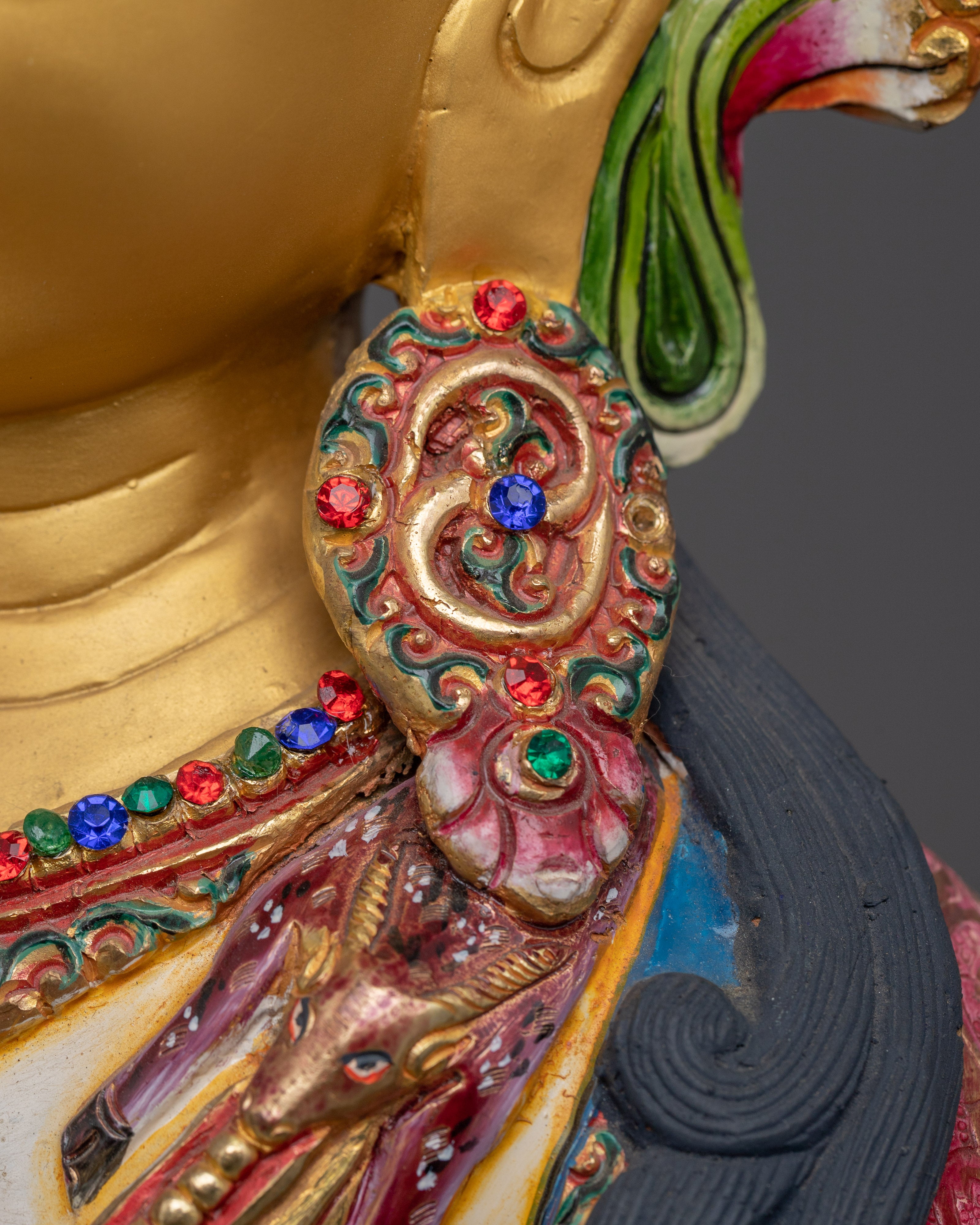 Tibetan Chenrezig Icon | Handcrafted Nepali Artwork