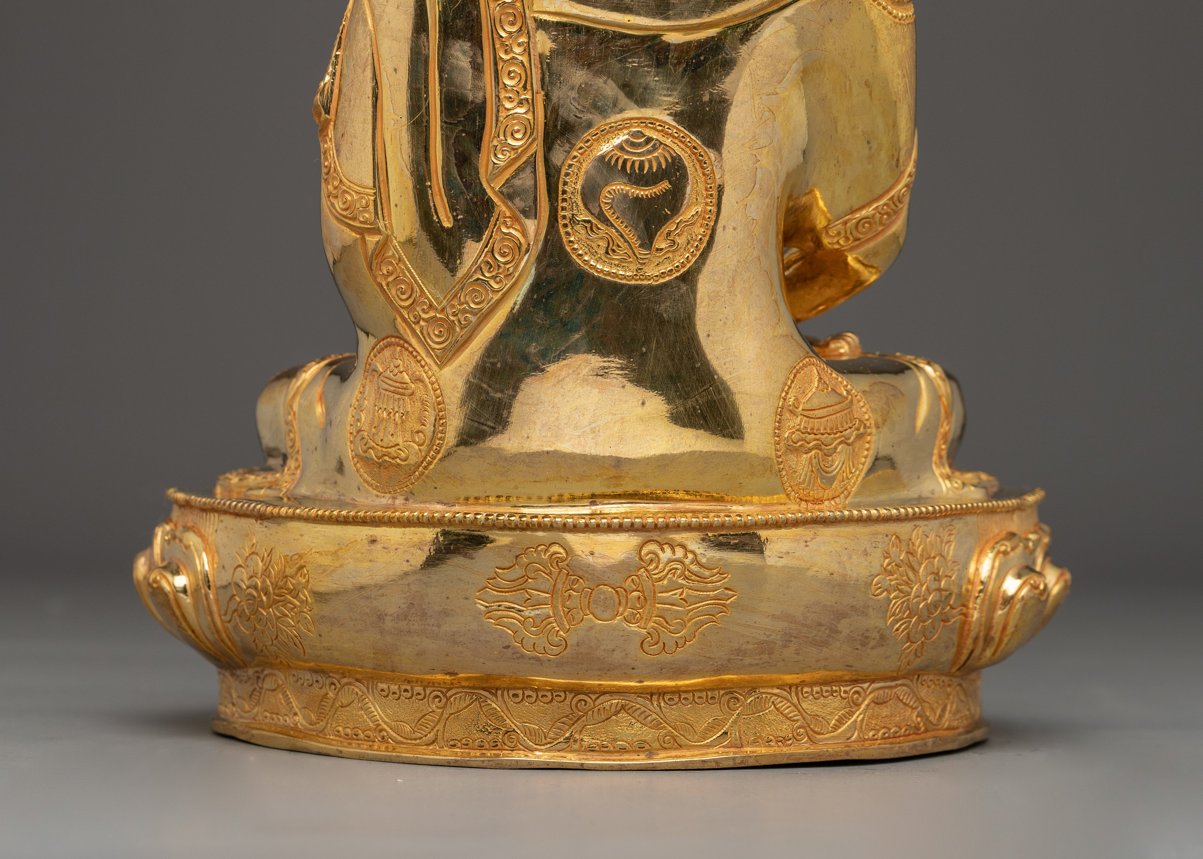 Amitabha, Buddha of Infinite Light | Gold Gilded Sculpture