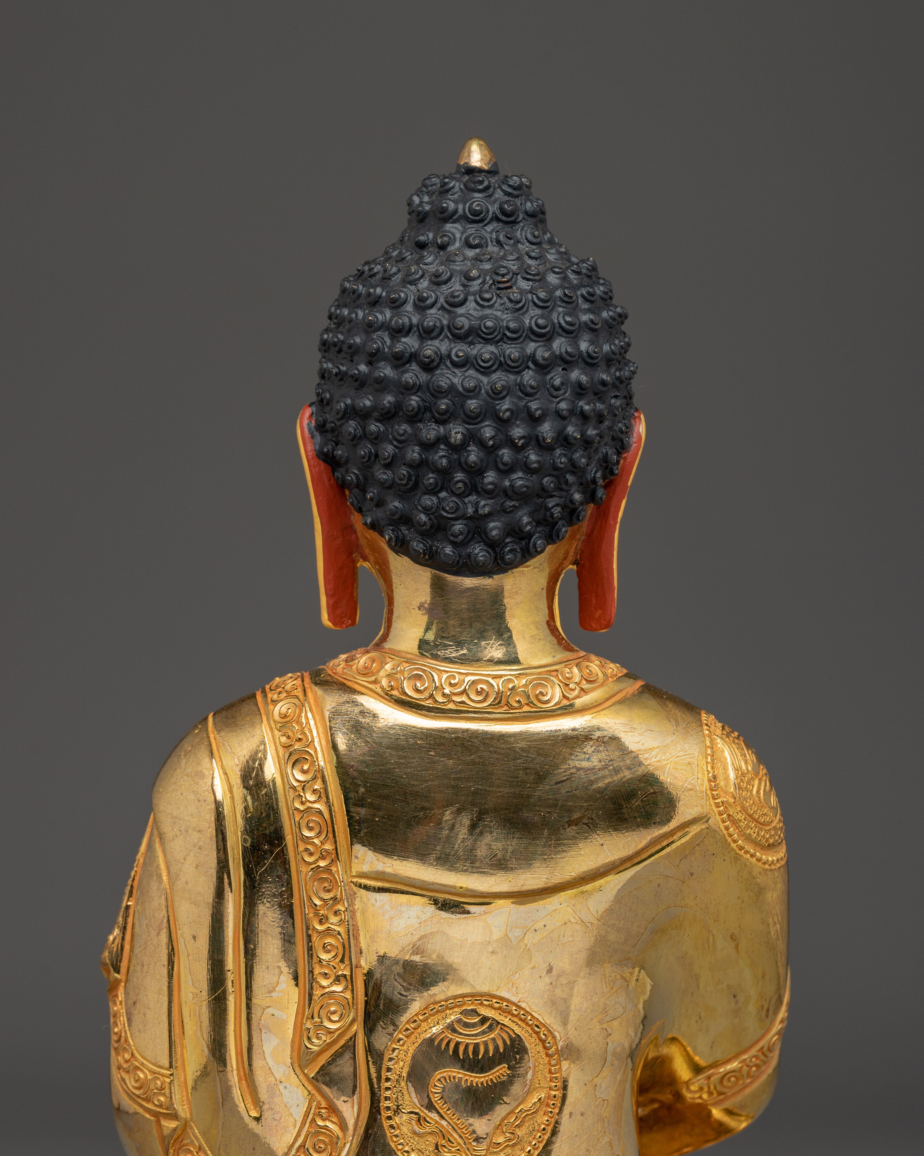Amitabha, Buddha of Infinite Light | Gold Gilded Sculpture