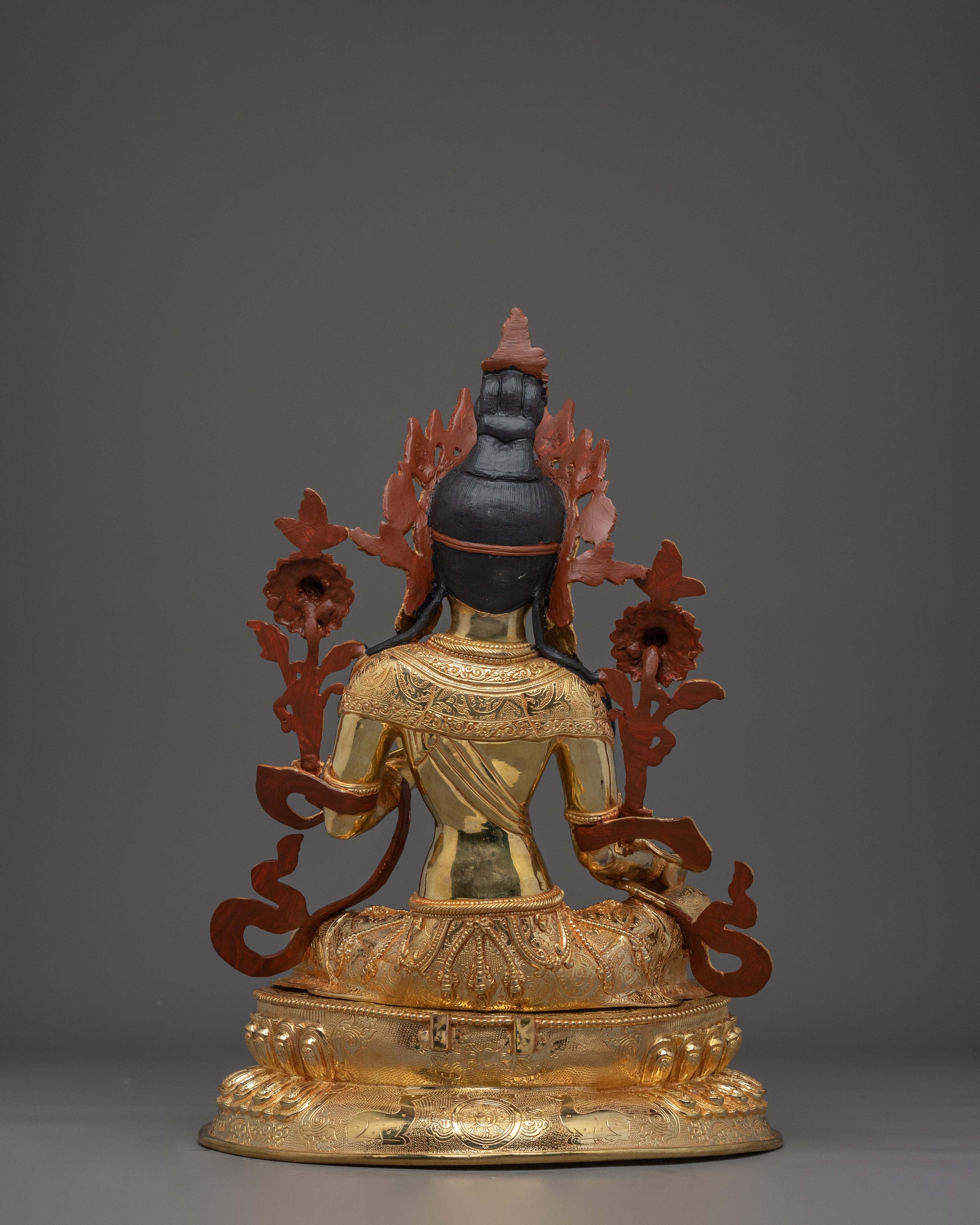 Green Tara, Fearless Mother of Compassion | Gold Gilded Art for Spiritual Growth