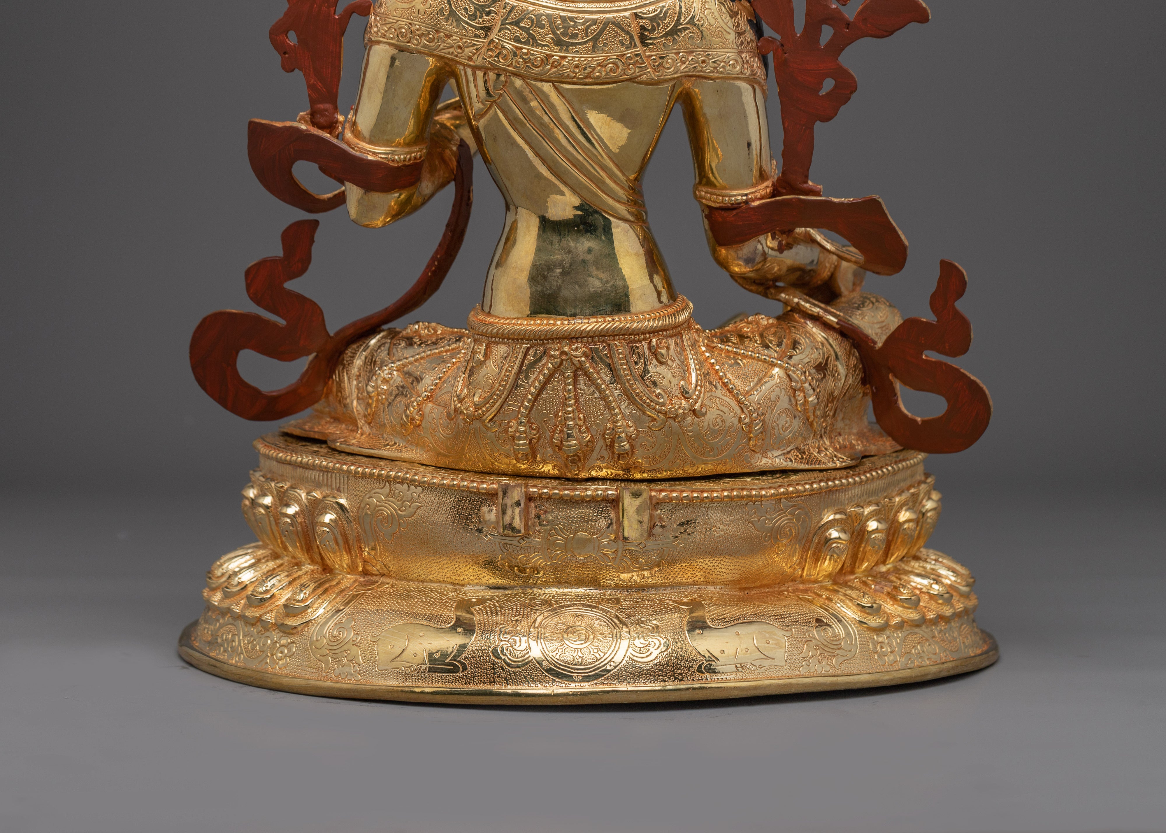 Green Tara, Fearless Mother of Compassion | Gold Gilded Art for Spiritual Growth