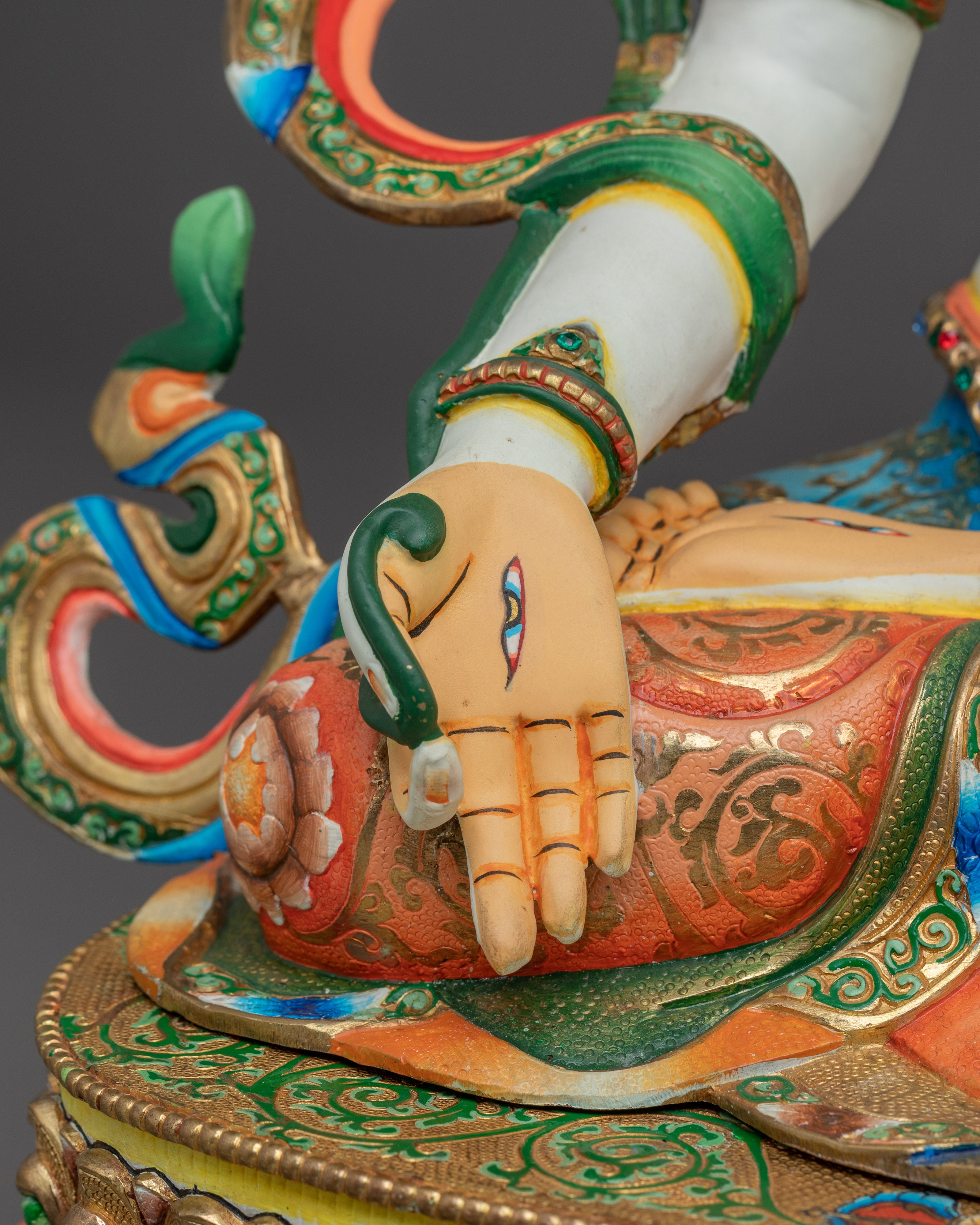 White Tara Statue: Buddhist Longevity Deity