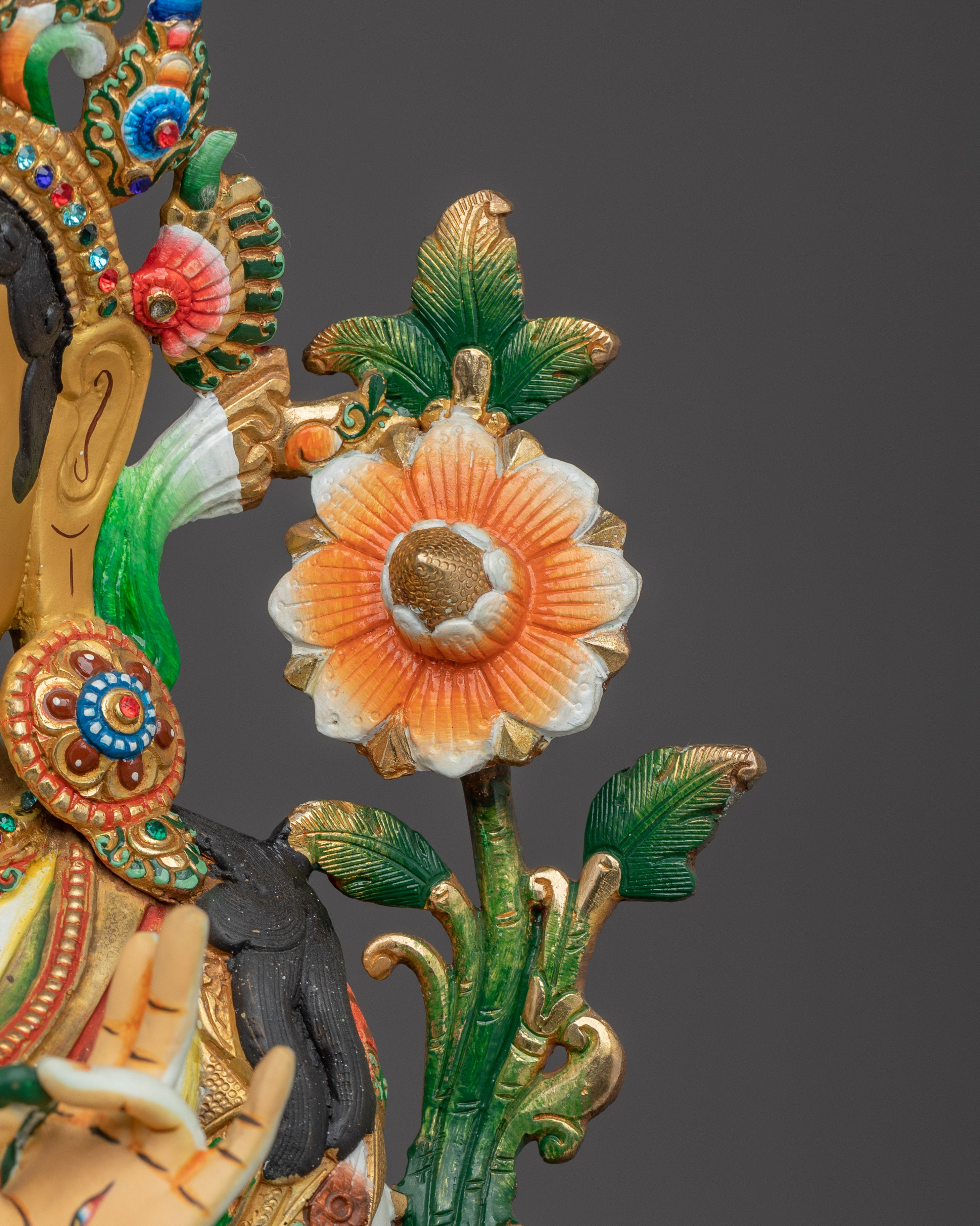 White Tara Statue: Buddhist Longevity Deity