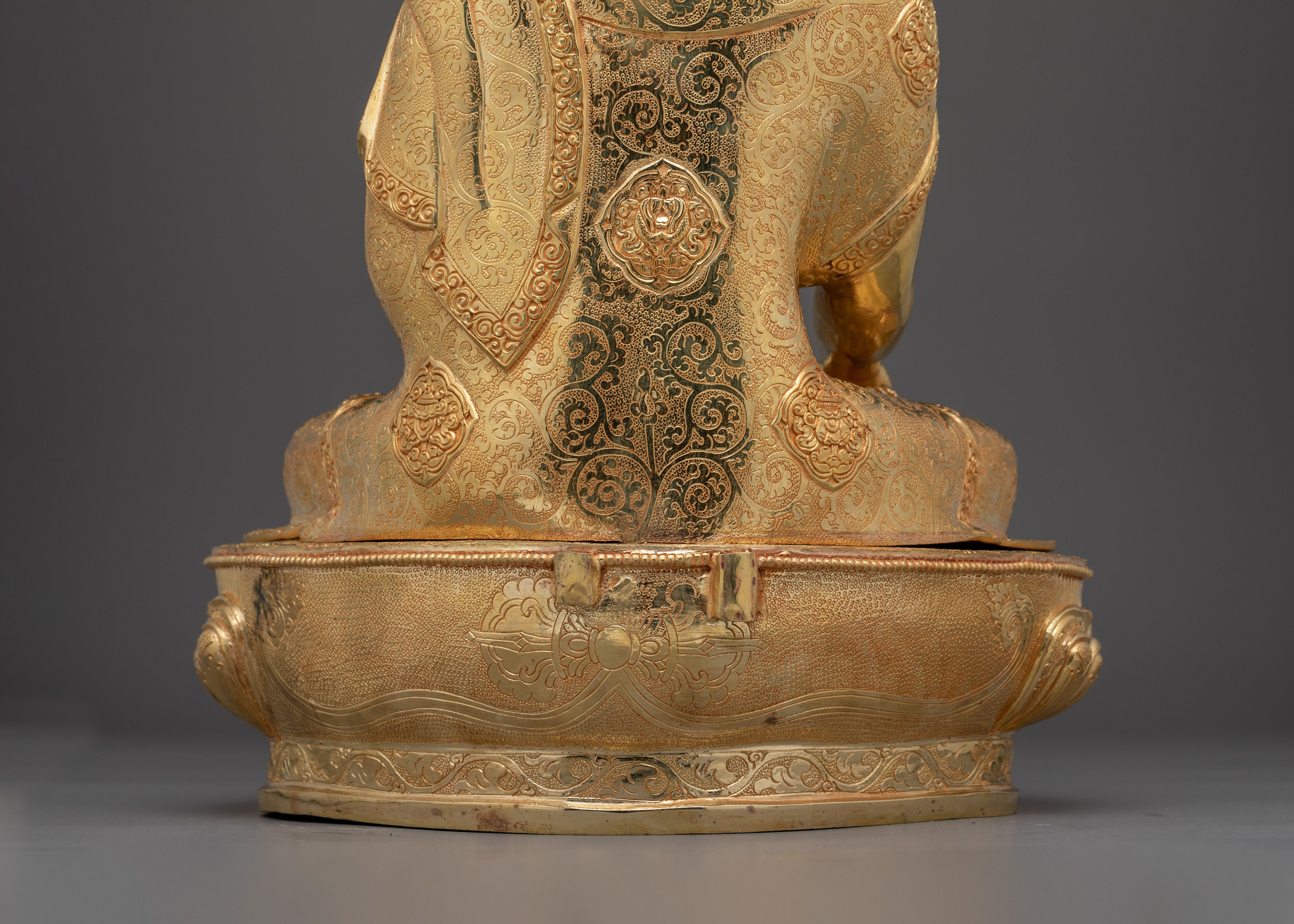Shakyamuni Buddha Gold & Copper Sculpture | Buddhist Deity for Altar