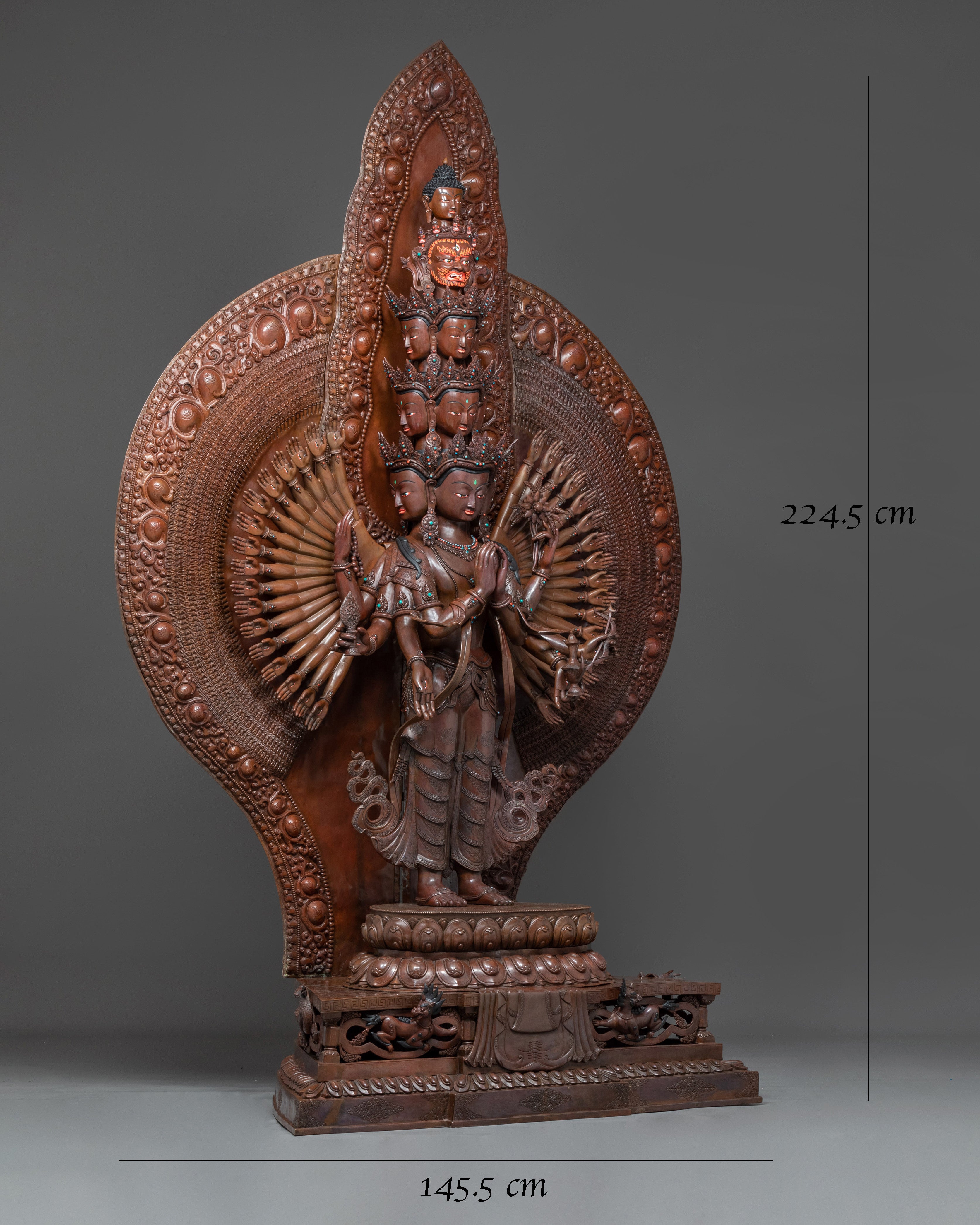 1000 Armed Chenrezig Art, Buddhist Protector Deity
