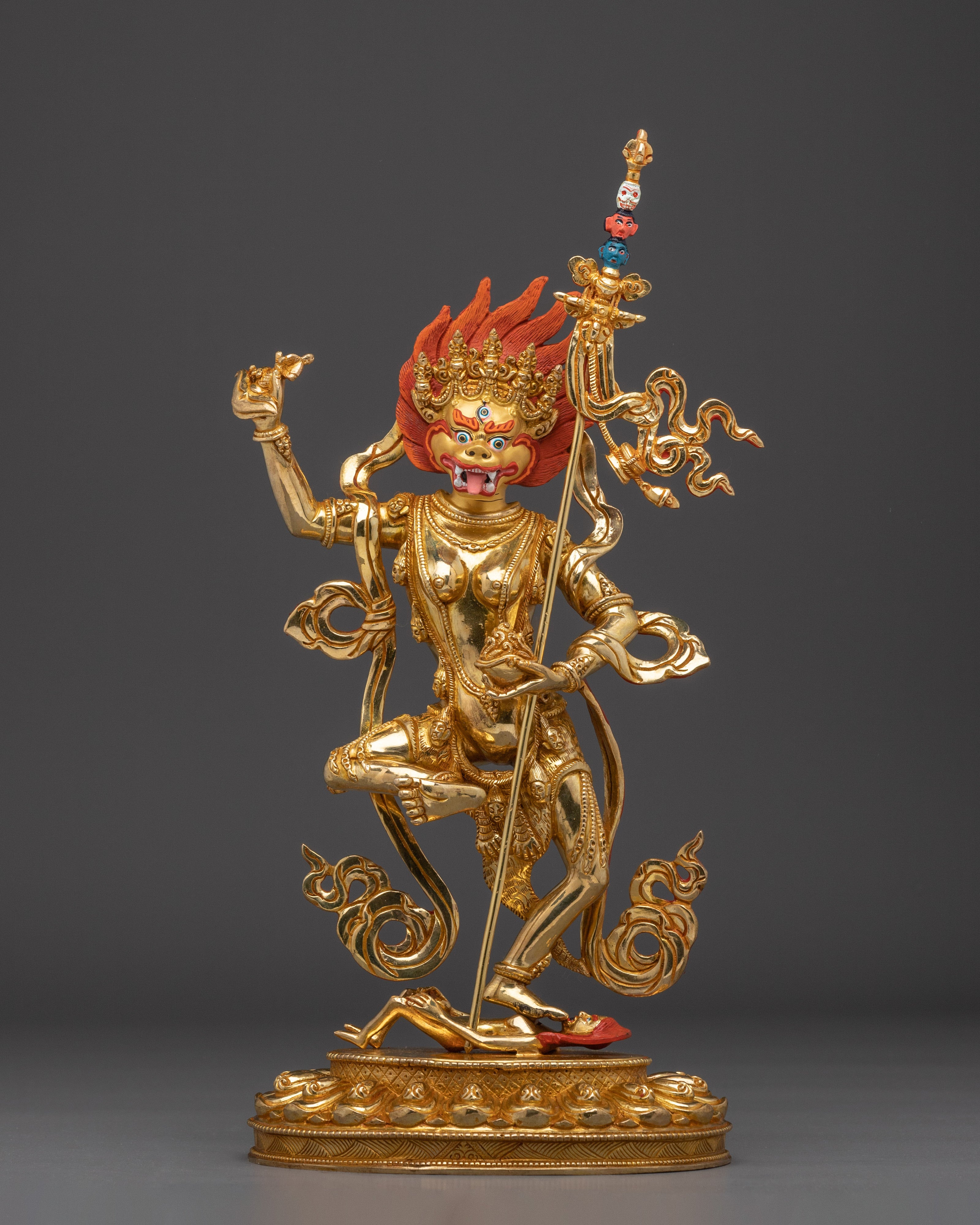 Simhamukha Statue:Wrathful Female Deity