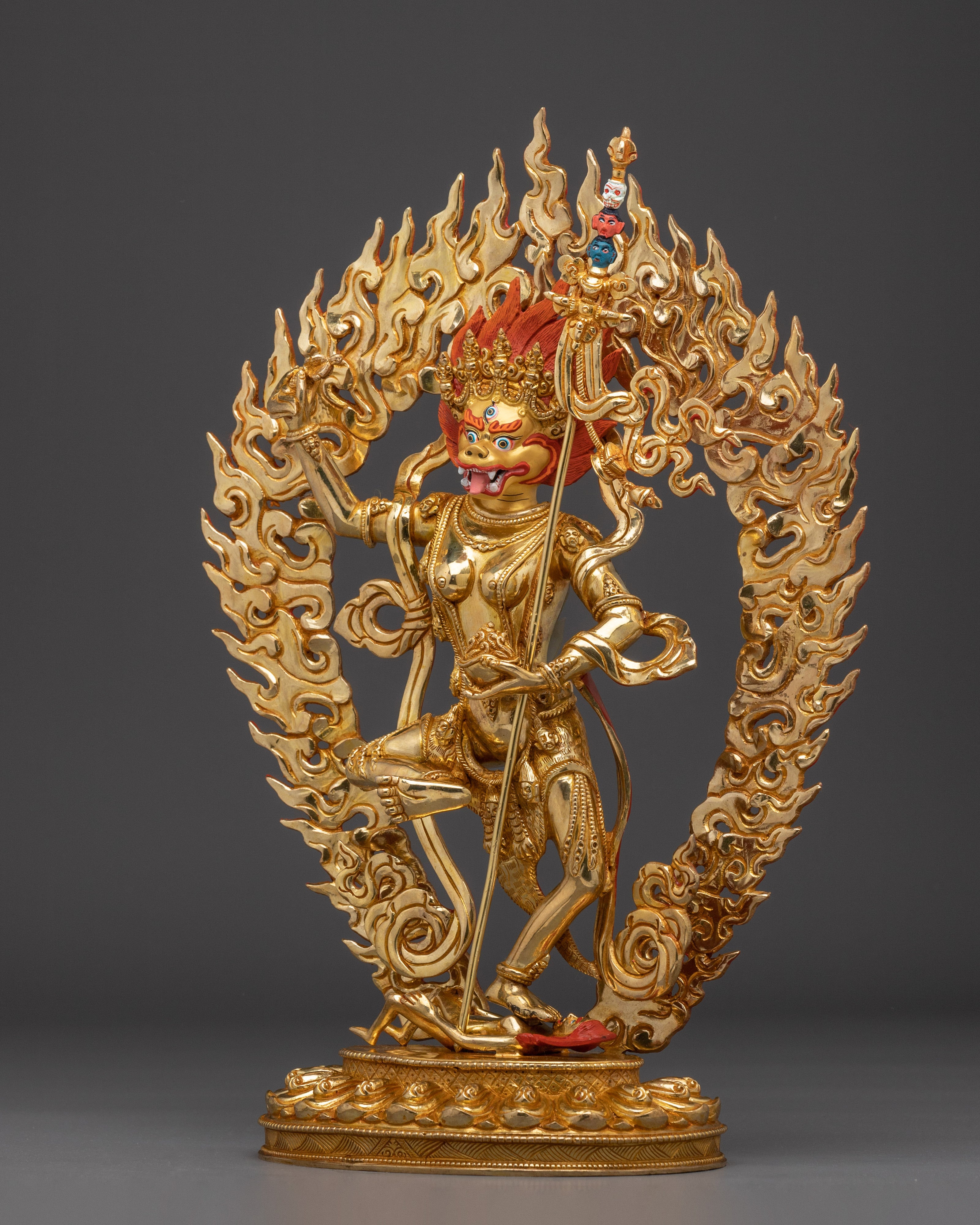 Simhamukha Statue:Wrathful Female Deity