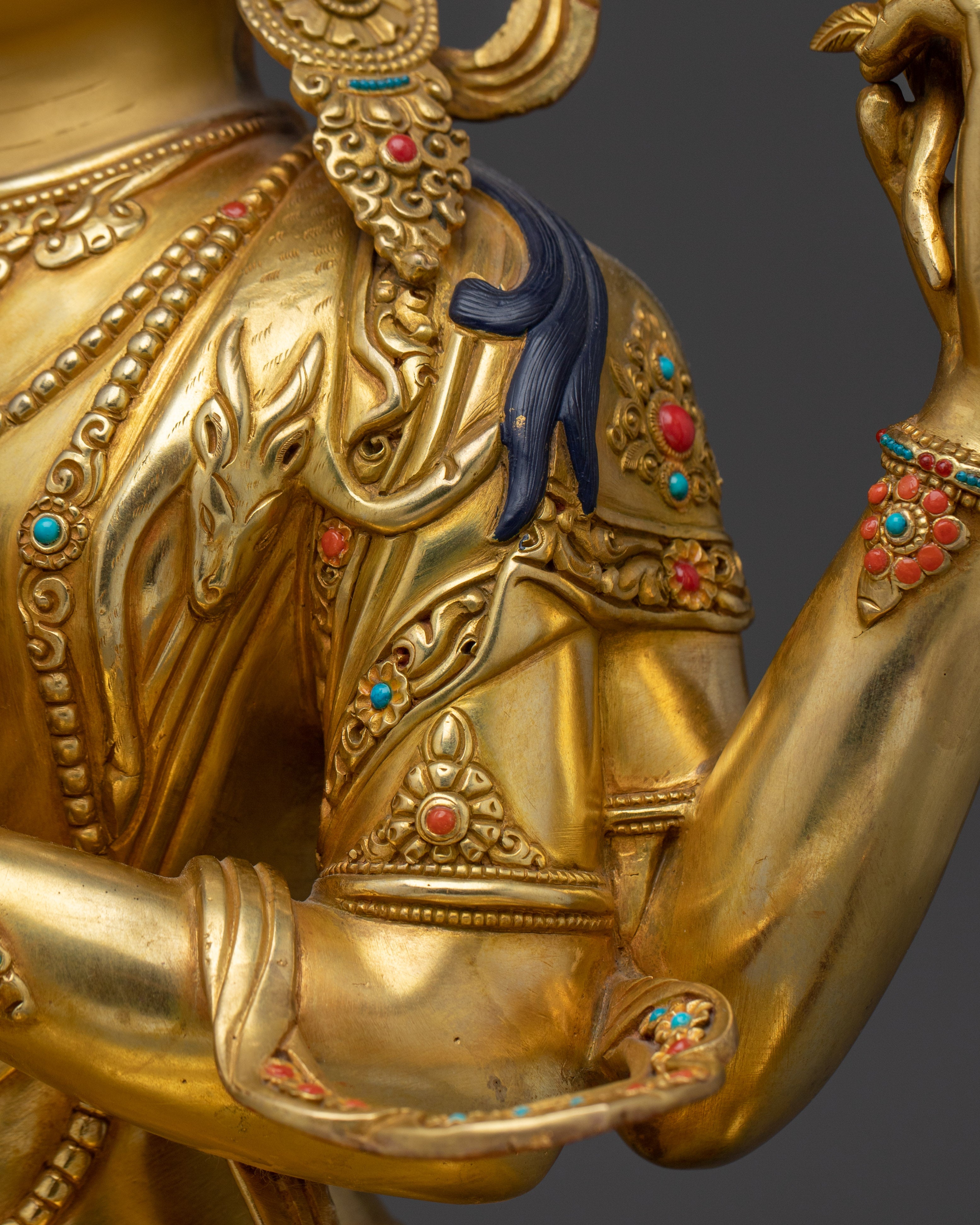 Tibetan Chenrezig Deity | Vajrayana Sculpture for Inner Peace