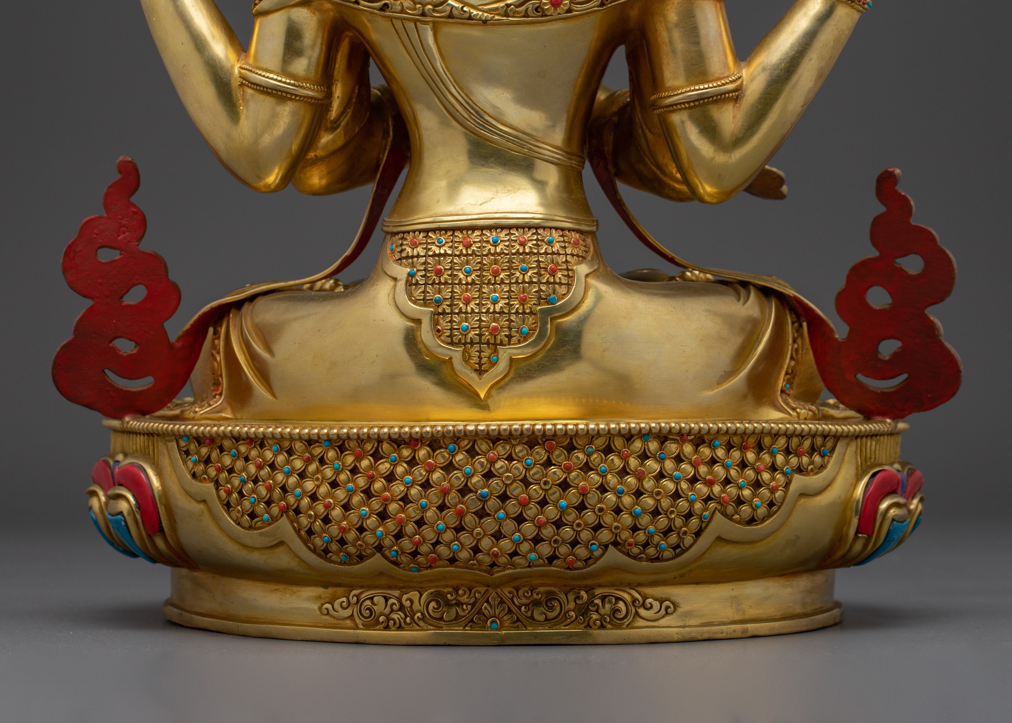 Tibetan Chenrezig Deity | Vajrayana Sculpture for Inner Peace