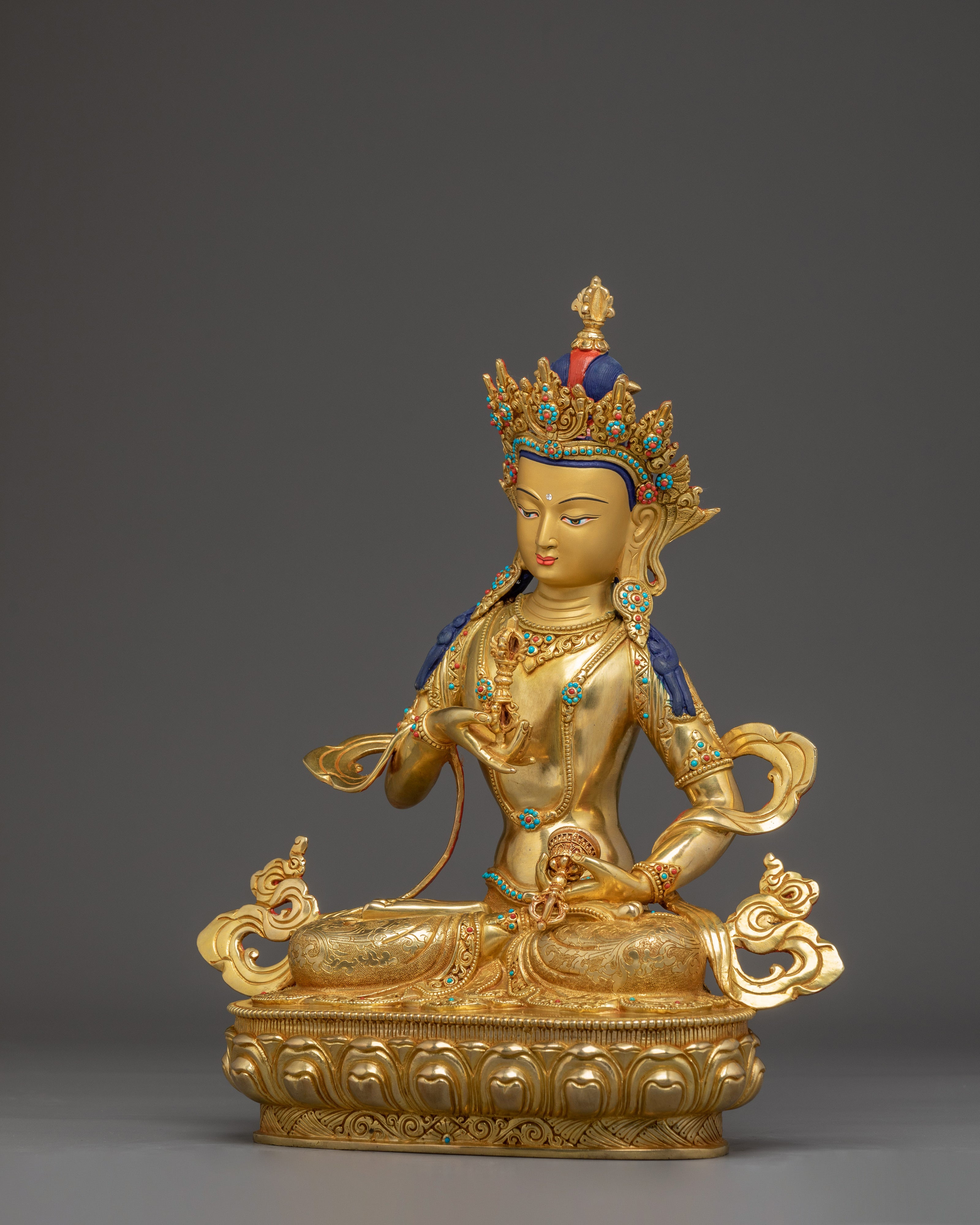 Tibetan Vajrasattva Figure | Peaceful Deity of Inner Purification