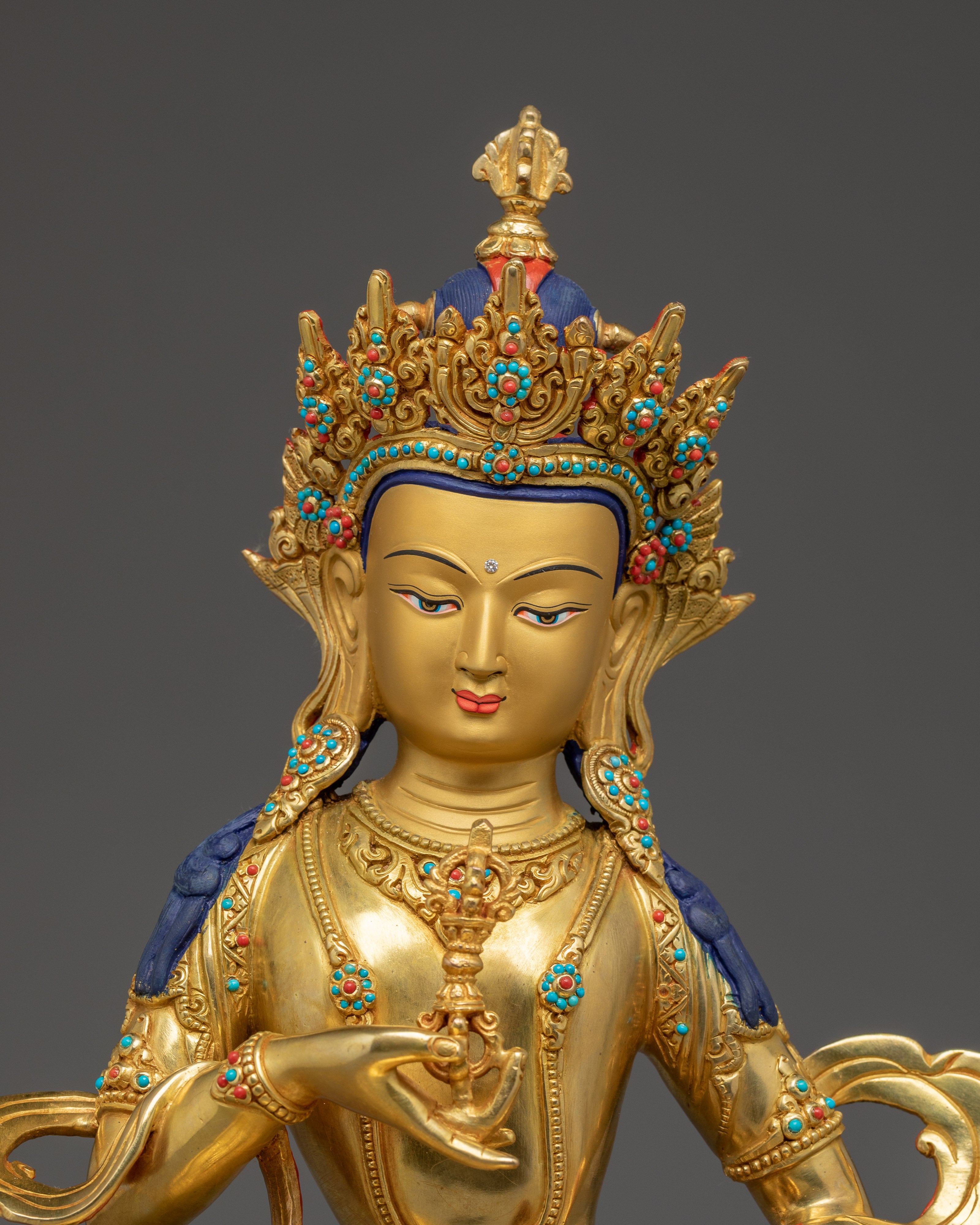 Tibetan Vajrasattva Figure | Peaceful Deity of Inner Purification