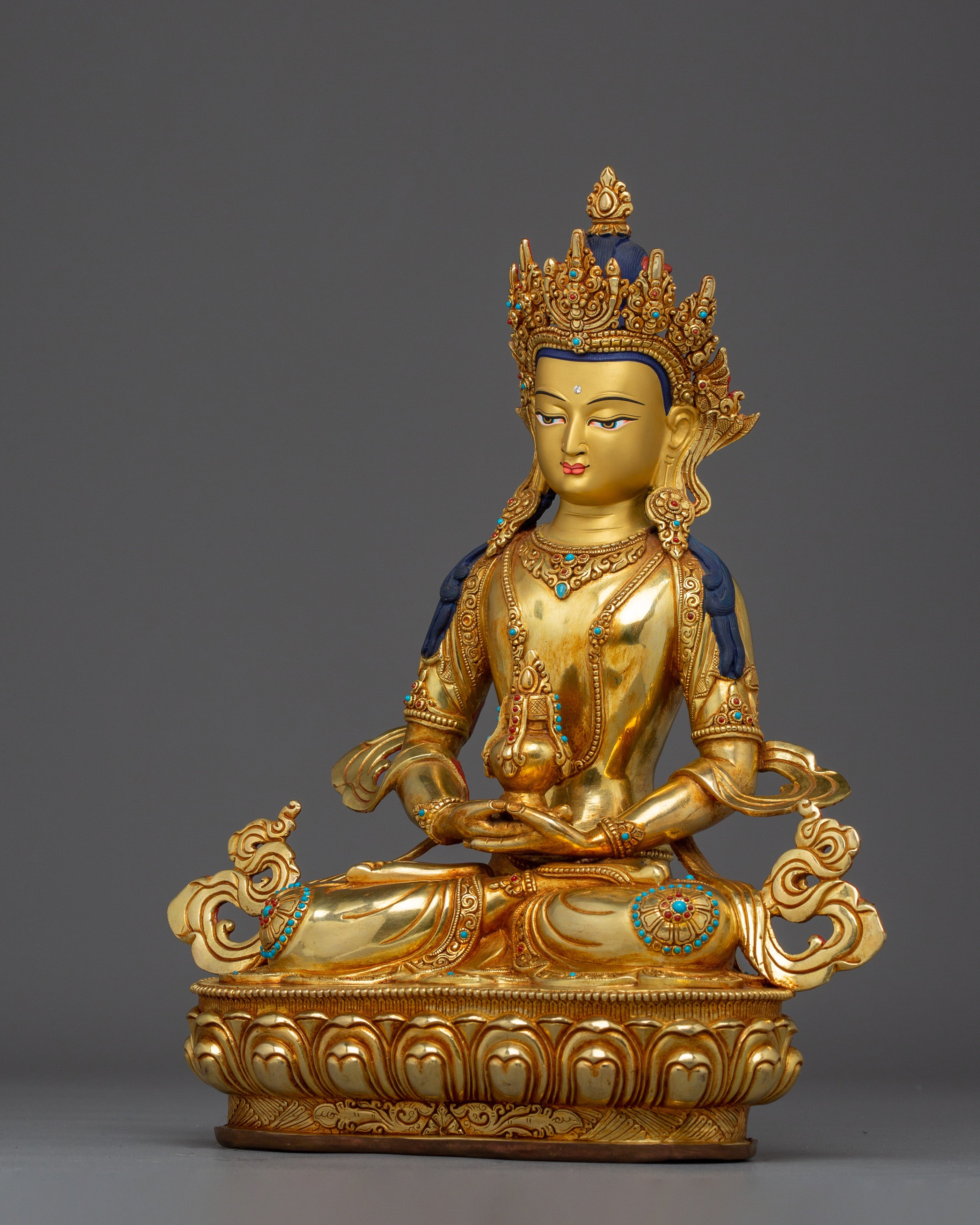 Amitayus, Deity of Immortality | Nepali Artwork for Life Force and Dharma Blessings