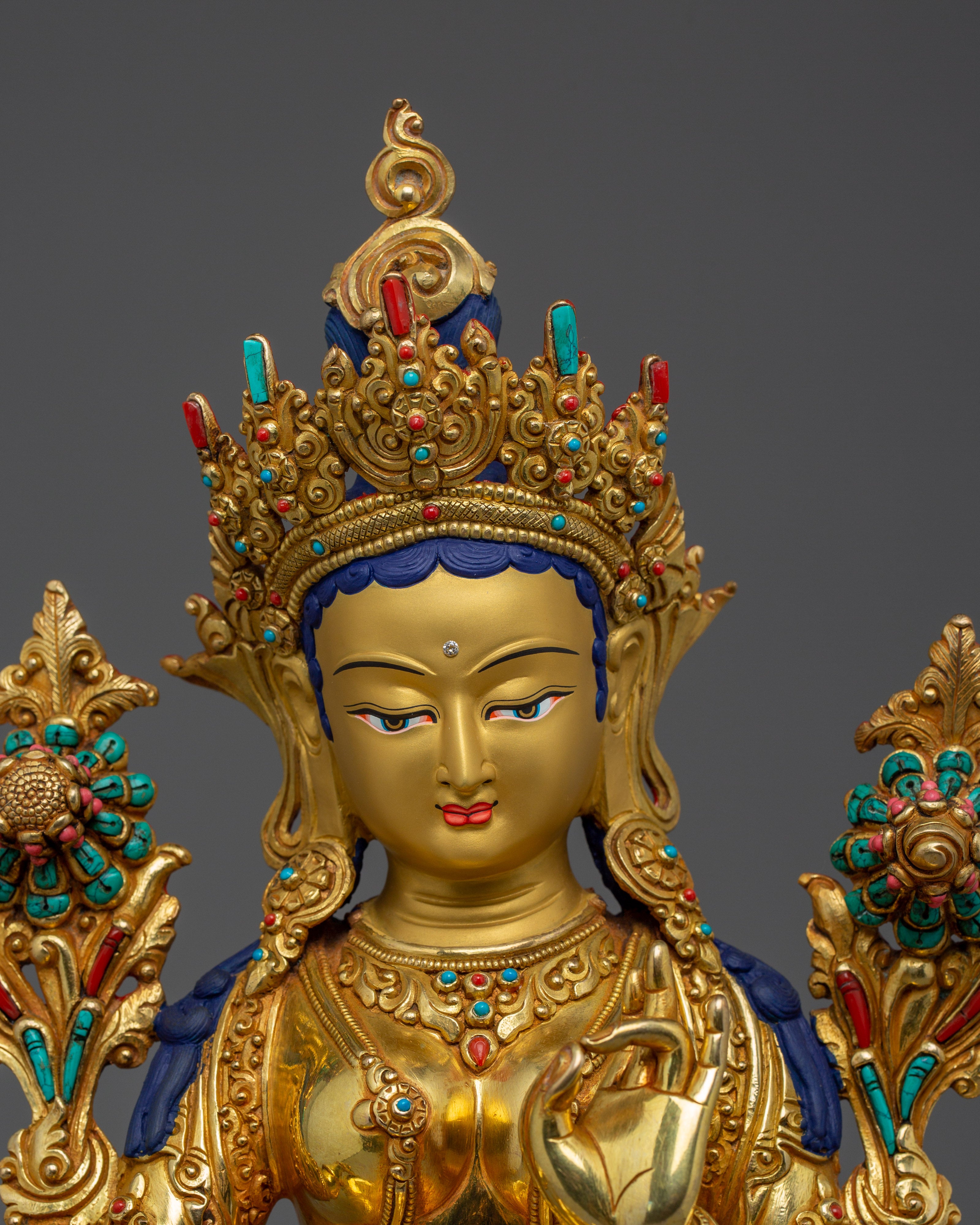 Green Tara, Vajrayana Feminine Deity | Peaceful Goddess of Compassion