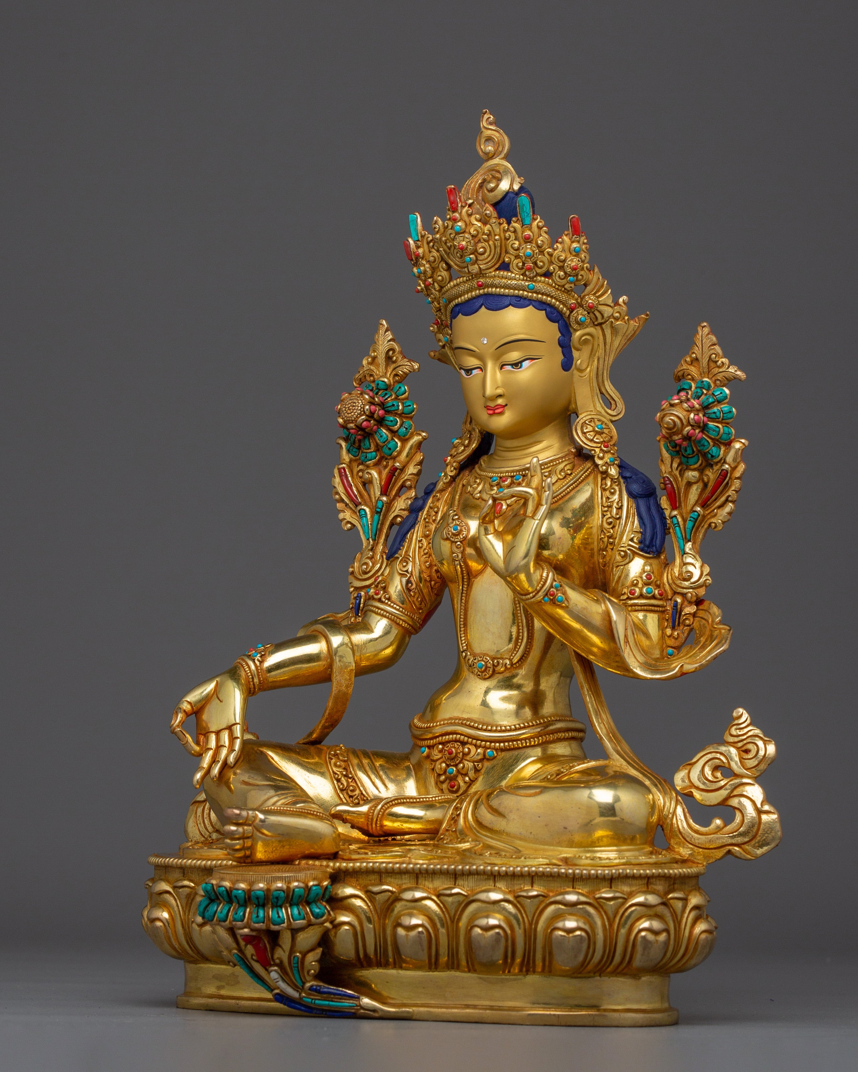 Green Tara, Vajrayana Feminine Deity | Peaceful Goddess of Compassion
