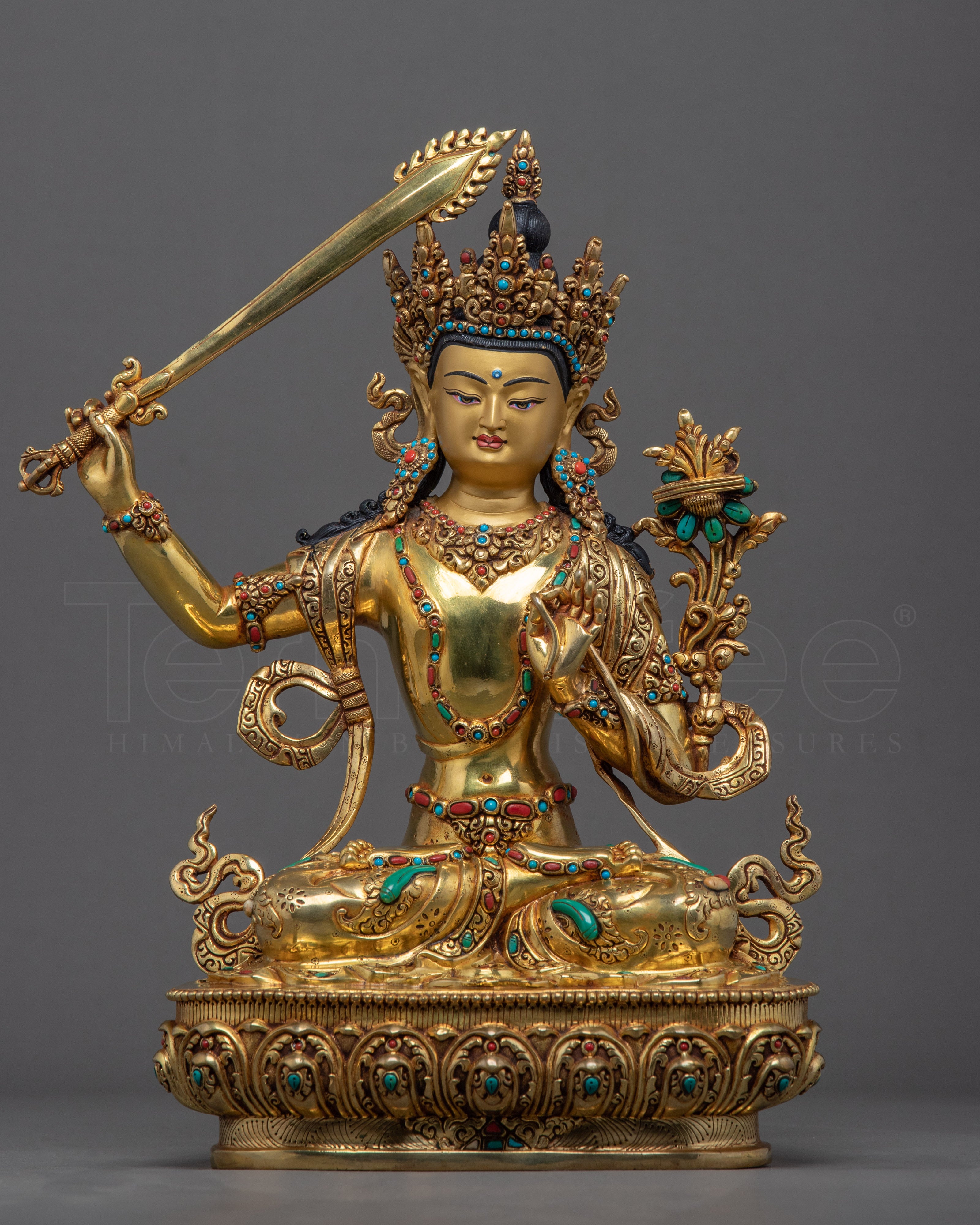 Manjushri Practice Sculpture | Himalayan Handcrafted Manjushree Art