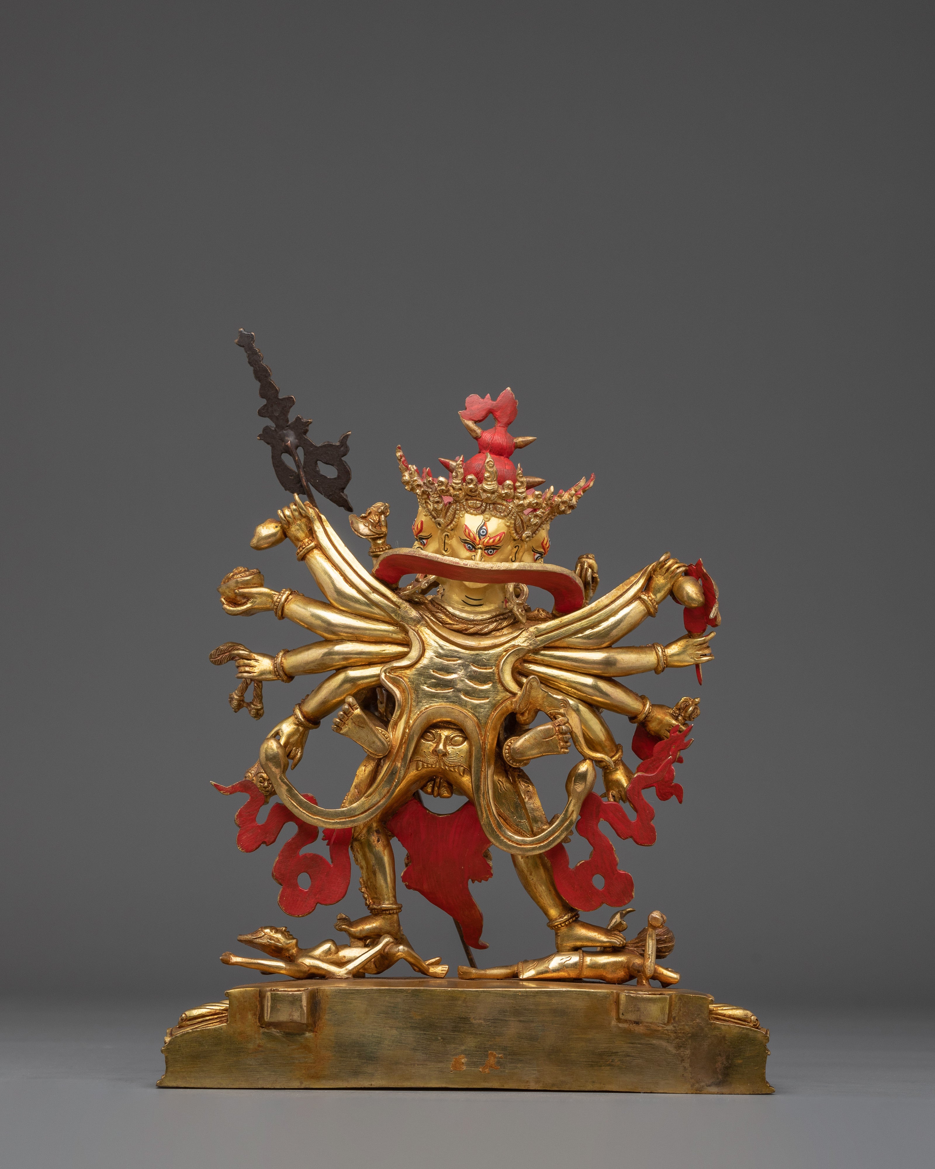 24K Gold Gilded Chakrasamvara Statue | Sculpture for Altar