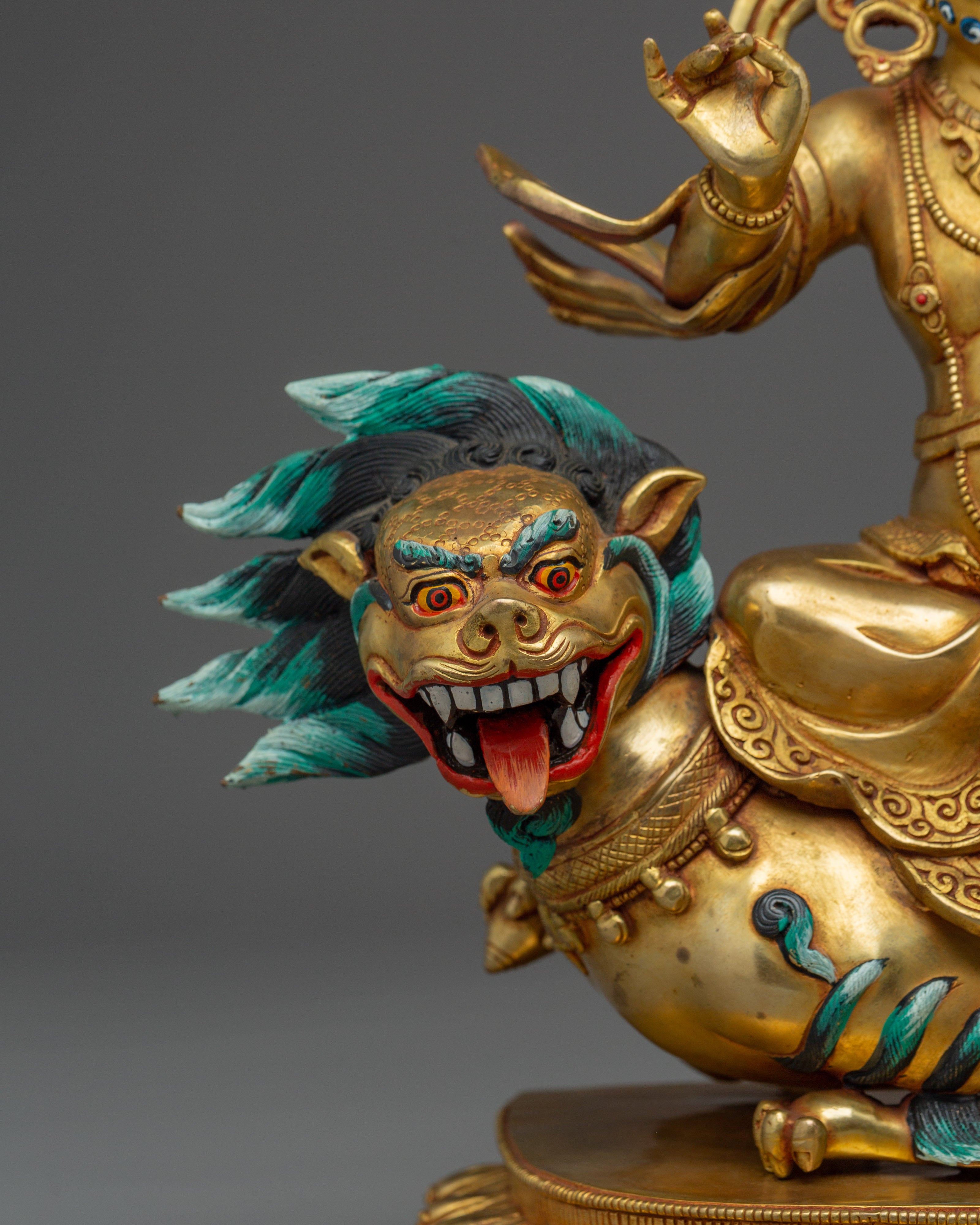 24K Gold Gilded Namtoshe Statue | Symbol of Wealth and Protection