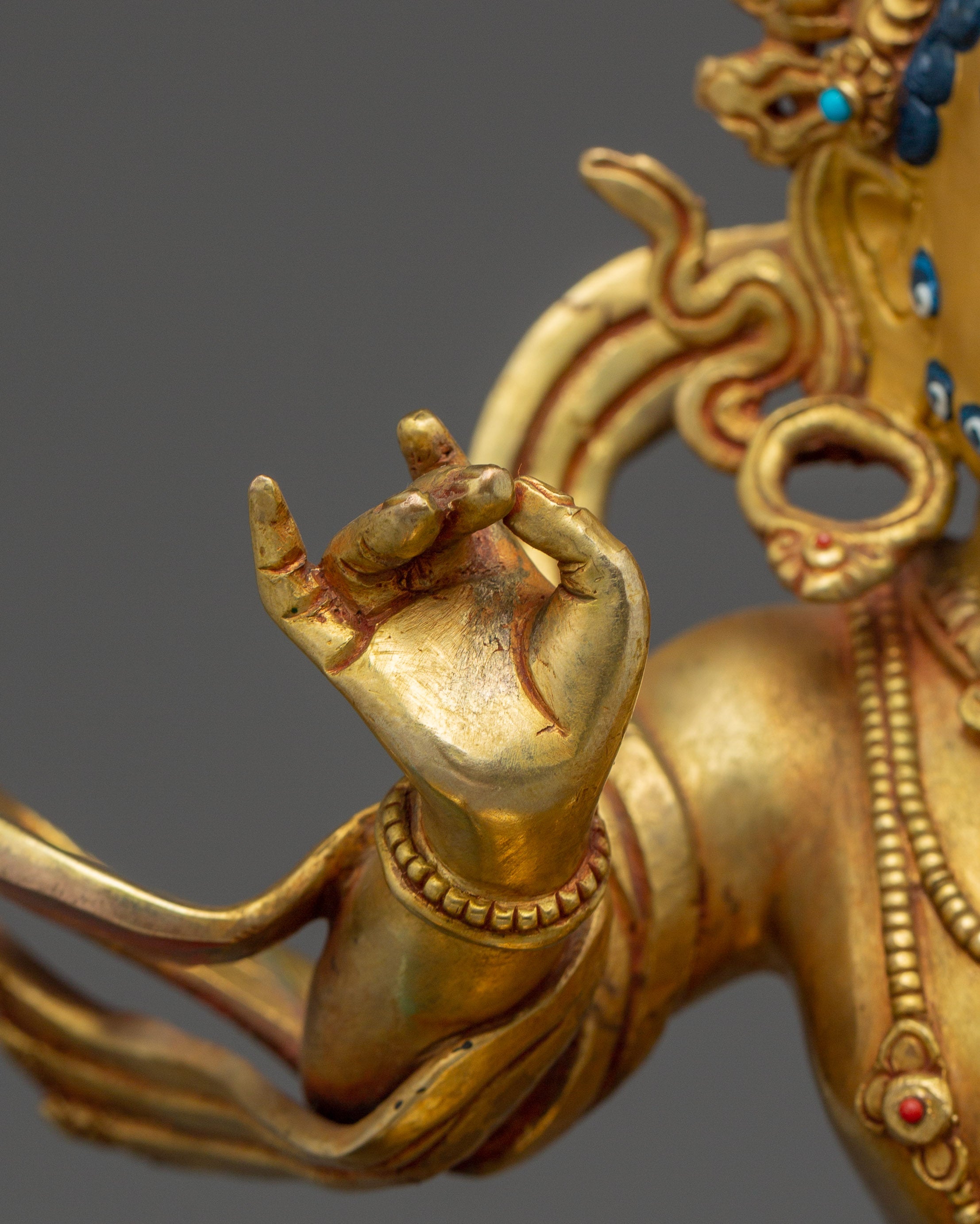 24K Gold Gilded Namtoshe Statue | Symbol of Wealth and Protection