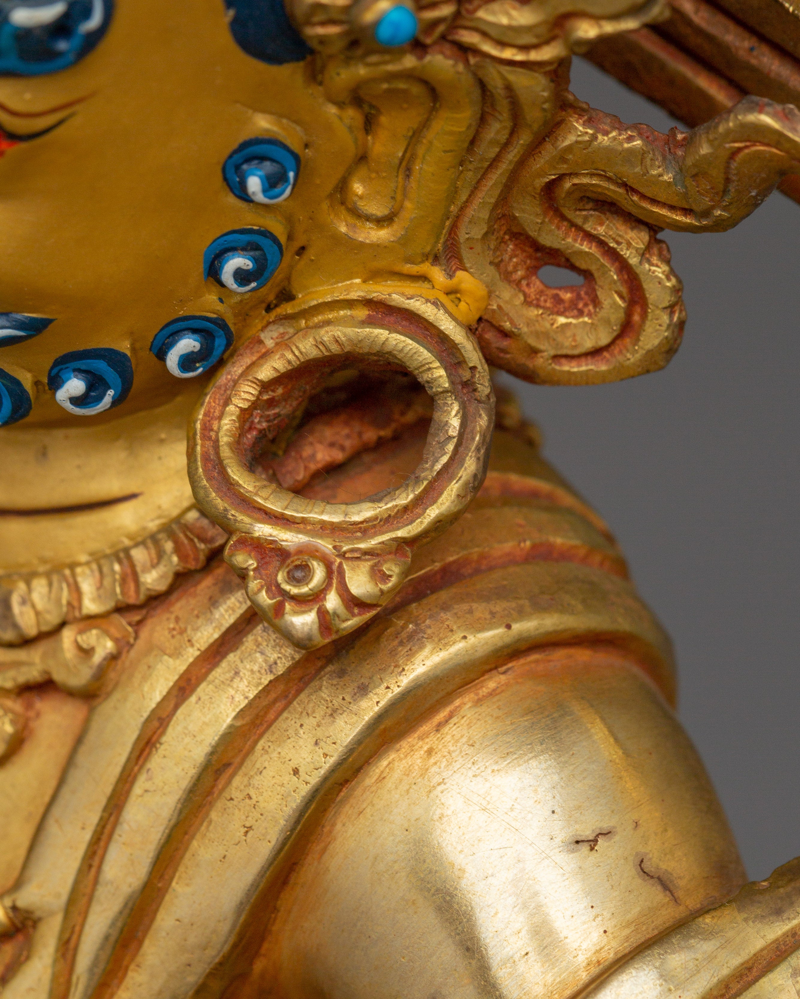 24K Gold Gilded Namtoshe Statue | Symbol of Wealth and Protection