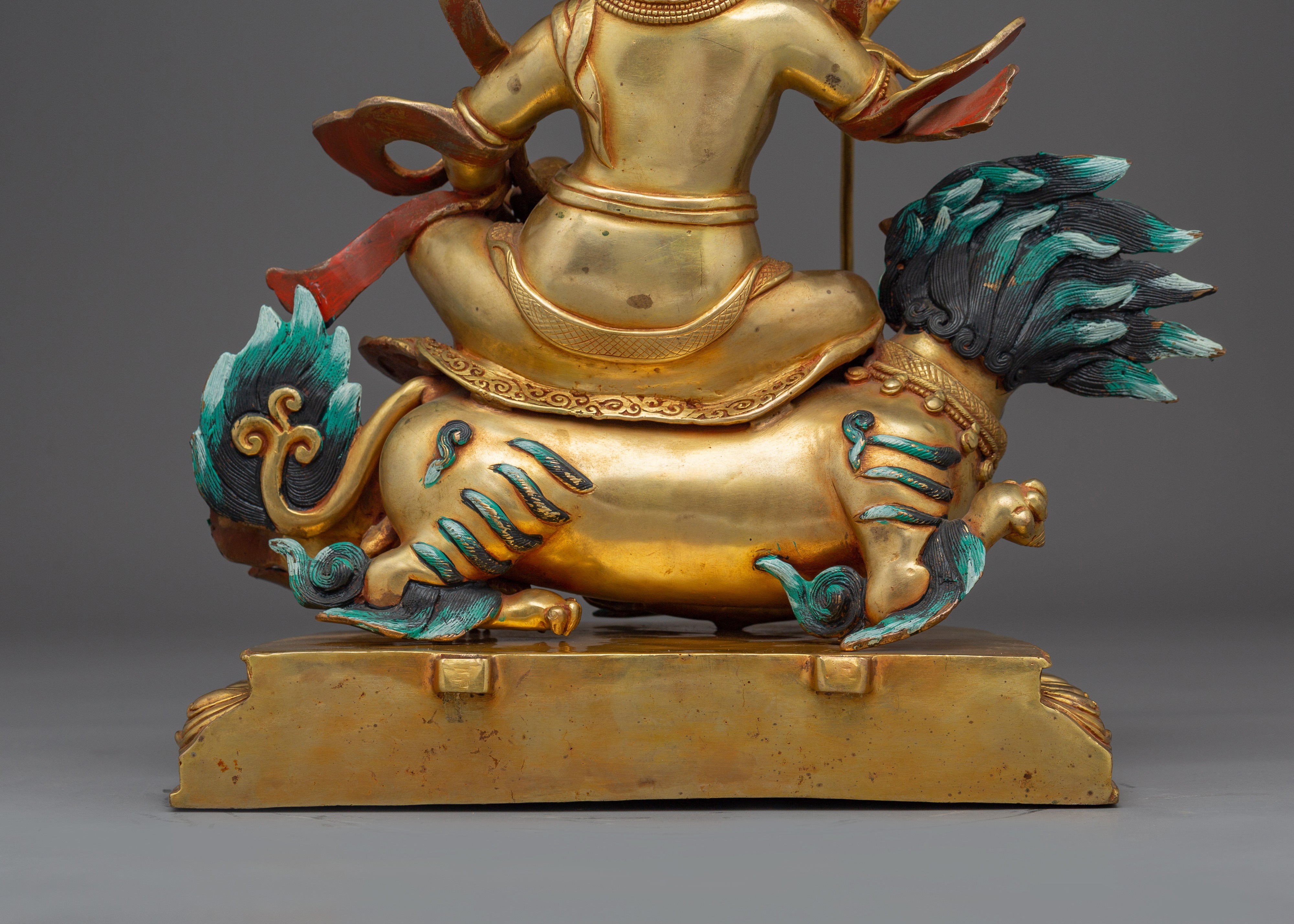 24K Gold Gilded Namtoshe Statue | Symbol of Wealth and Protection