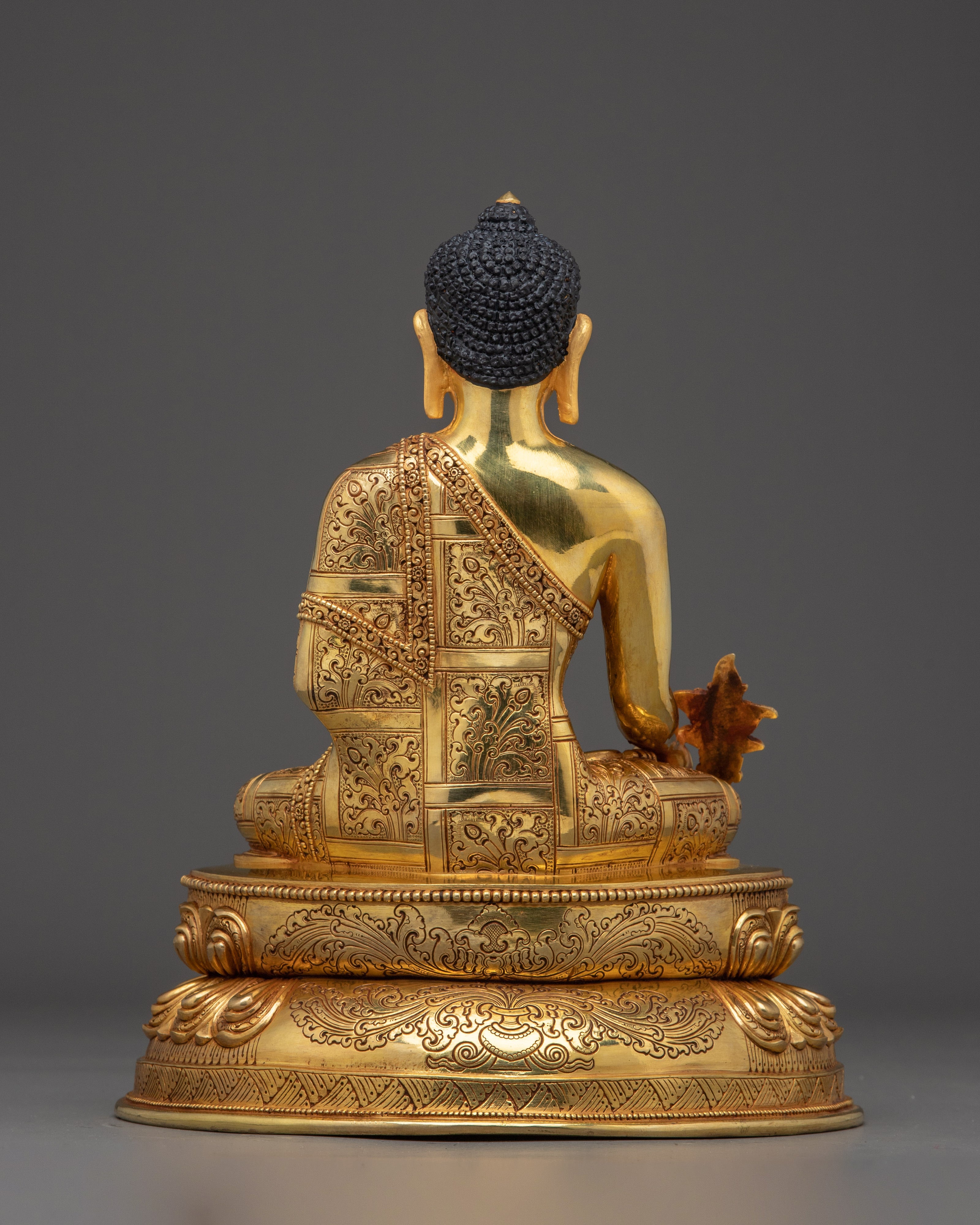 24K Gold Gilded Copper Medicine Buddha | Bhaisajyaguru, the Healing Deity in Buddhism